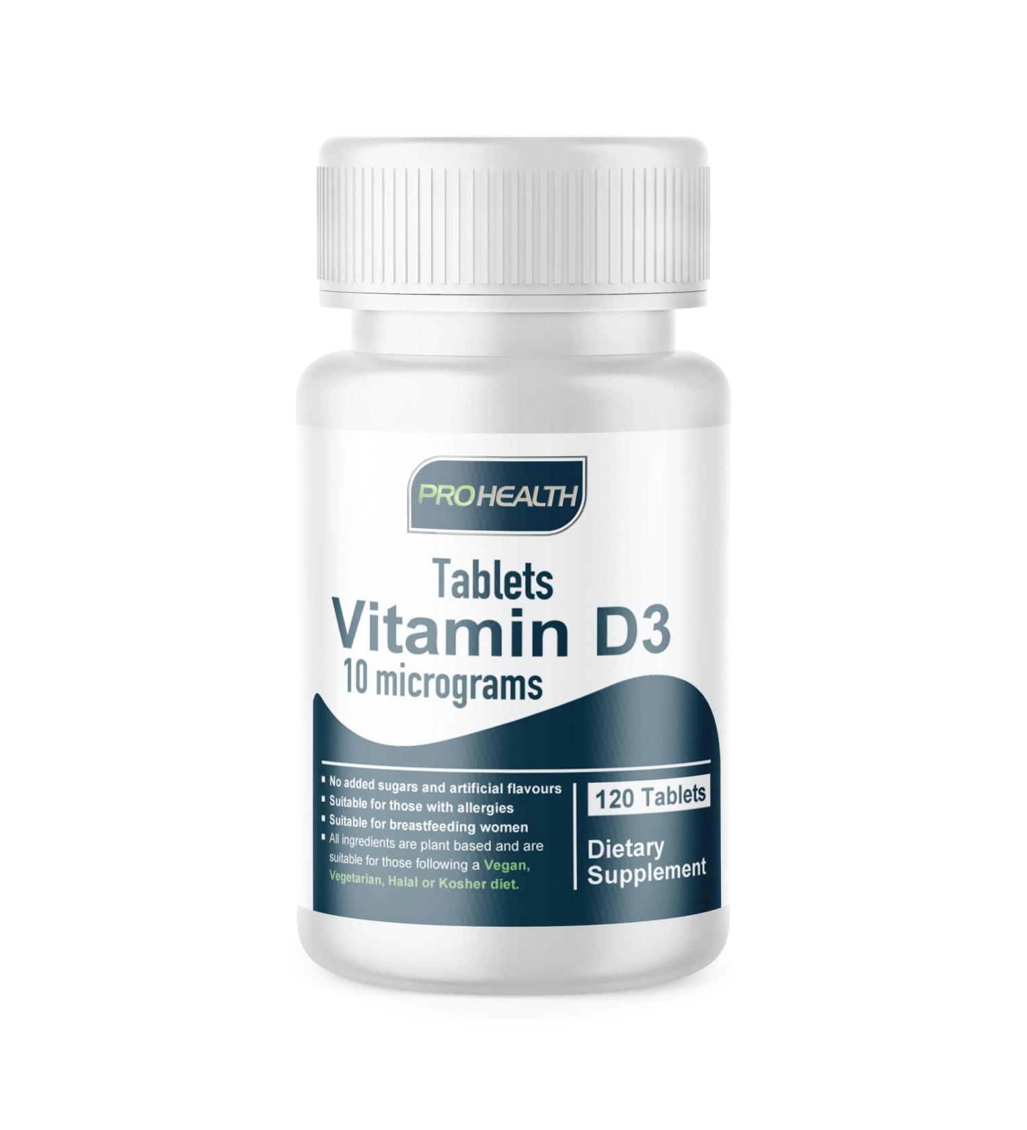 Vitamin D3 400 IU Tablets Halal Kosher Non-GMO Allergy-Friendly - 4-Month Supply for Breastfeeding Mothers - Buy Online on GoSupps.com