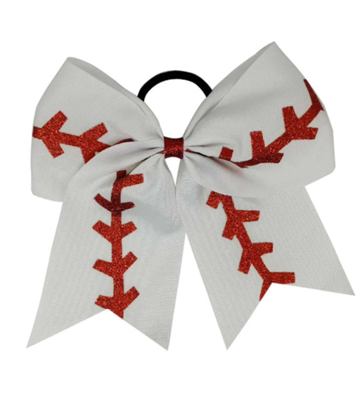 minkissy Kids Baseball Girls Softball Baseball for Kids Barrettes for Girls Softball Scrunchies Softball Bows for Team Bow Scrunchies Cheerleader Bows for Girls Child Ribbon Hair - Buy Online on GoSupps.com
