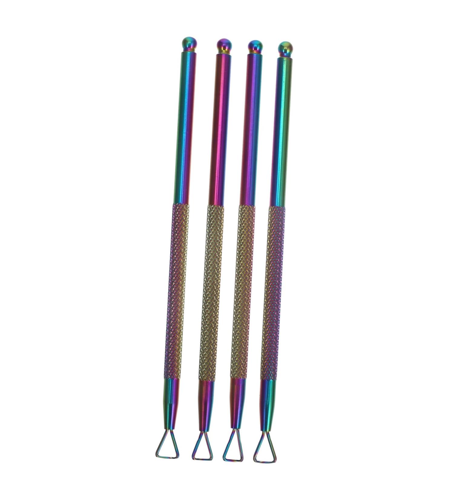 KALLORY Nail Trimmer Nail Care Tools Nail Scraper Metal Cuticle Pusher Cuticle Pusher Set Stainless Triangle Nail Polish Remover Tool (4 Pieces Silver) Pedicure Tools Nail Trimmers Blue - Buy Online on GoSupps.com