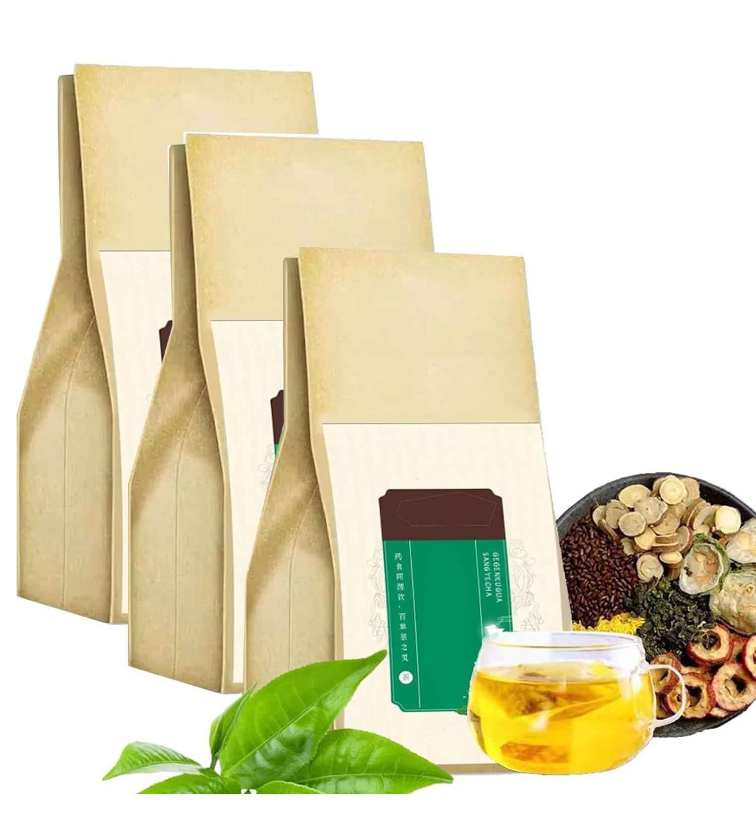 Kudzu Bitter Melon and Mulberry Leaf Tea Pueraria Balsam Pear and Mulberry Leaf Tea No Sugar No Additives (3Boxes) - Buy Online on GoSupps.com