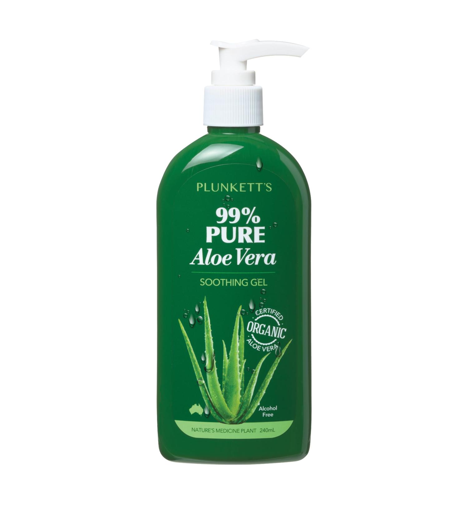 Plunkett's 99% Pure Aloe Vera Soothing Gel 240mL - Buy Online on GoSupps.com
