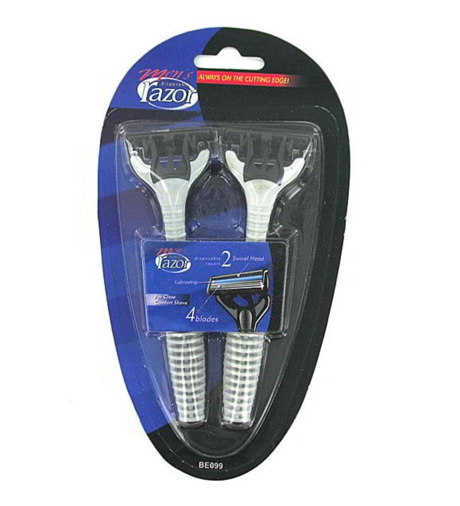 Men's Quadruple Blade Disposable Razors