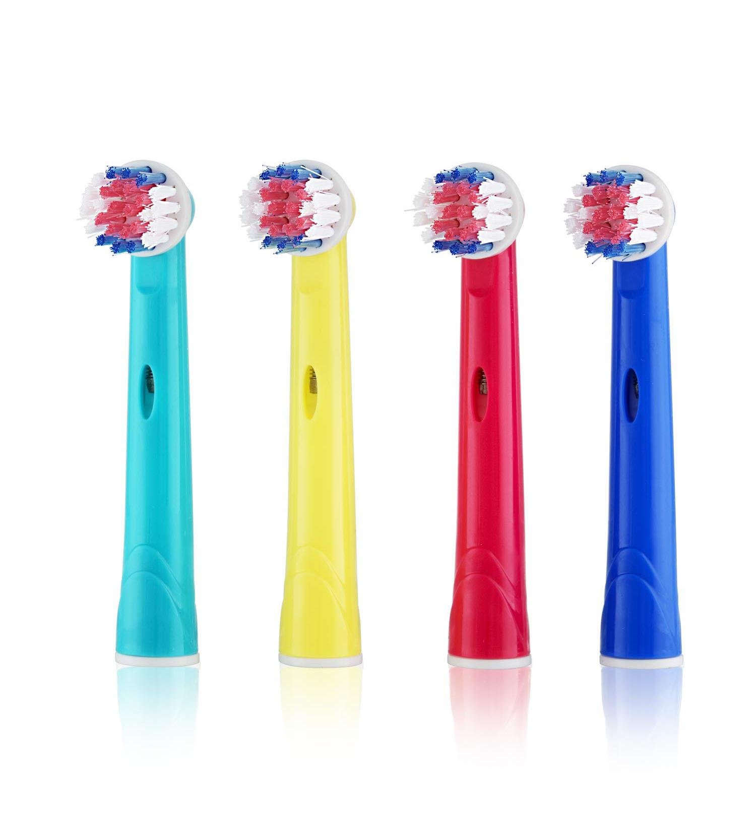 Oral-B Kids Brush Heads - 4 Pack | Compatible with Vitality, Genius, Smart Series, Pro Triumph & Advance Power Toothbrushes - Buy Online on GoSupps.com