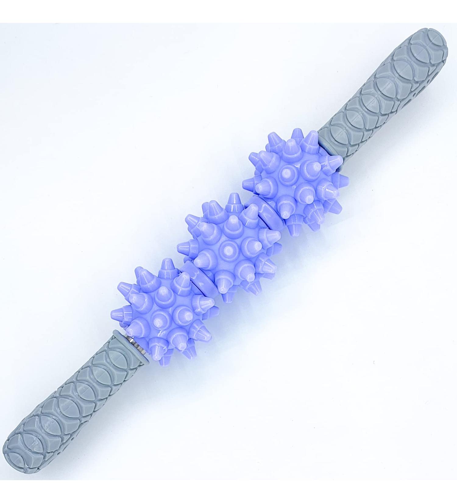 Hedgehog Ball Muscle Massage Roller with Handle - Anti-Cellulite & Relaxation Tool for Back Arms Legs Calves & Thighs | International Shipping Available - Buy Online on GoSupps.com