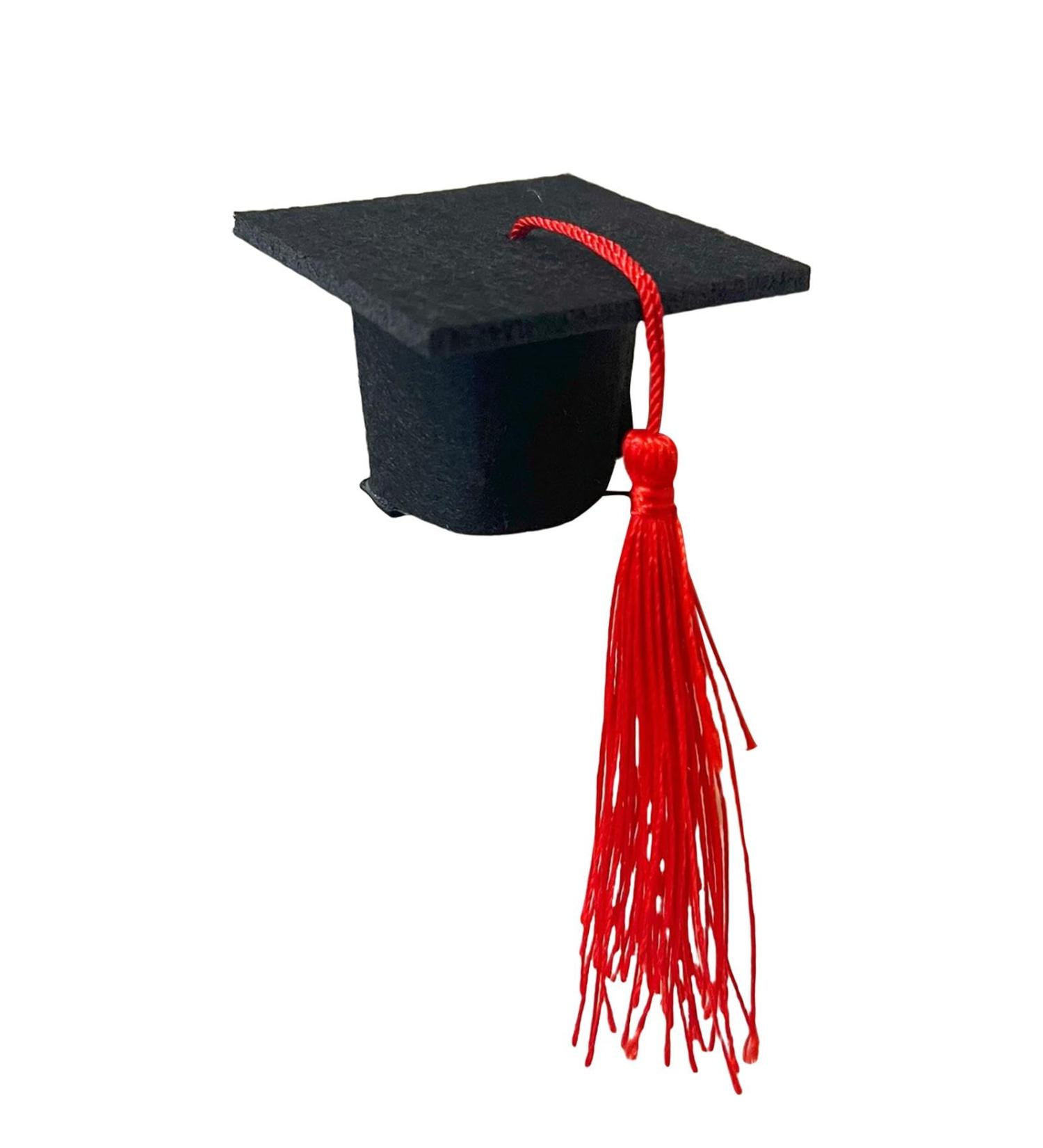 Graduation Hat Insert | 3D Doctoral Hat | Graduation Hat Hairpins Hat Inserts Graduation Accessories for Women Men Red - Buy Online on GoSupps.com