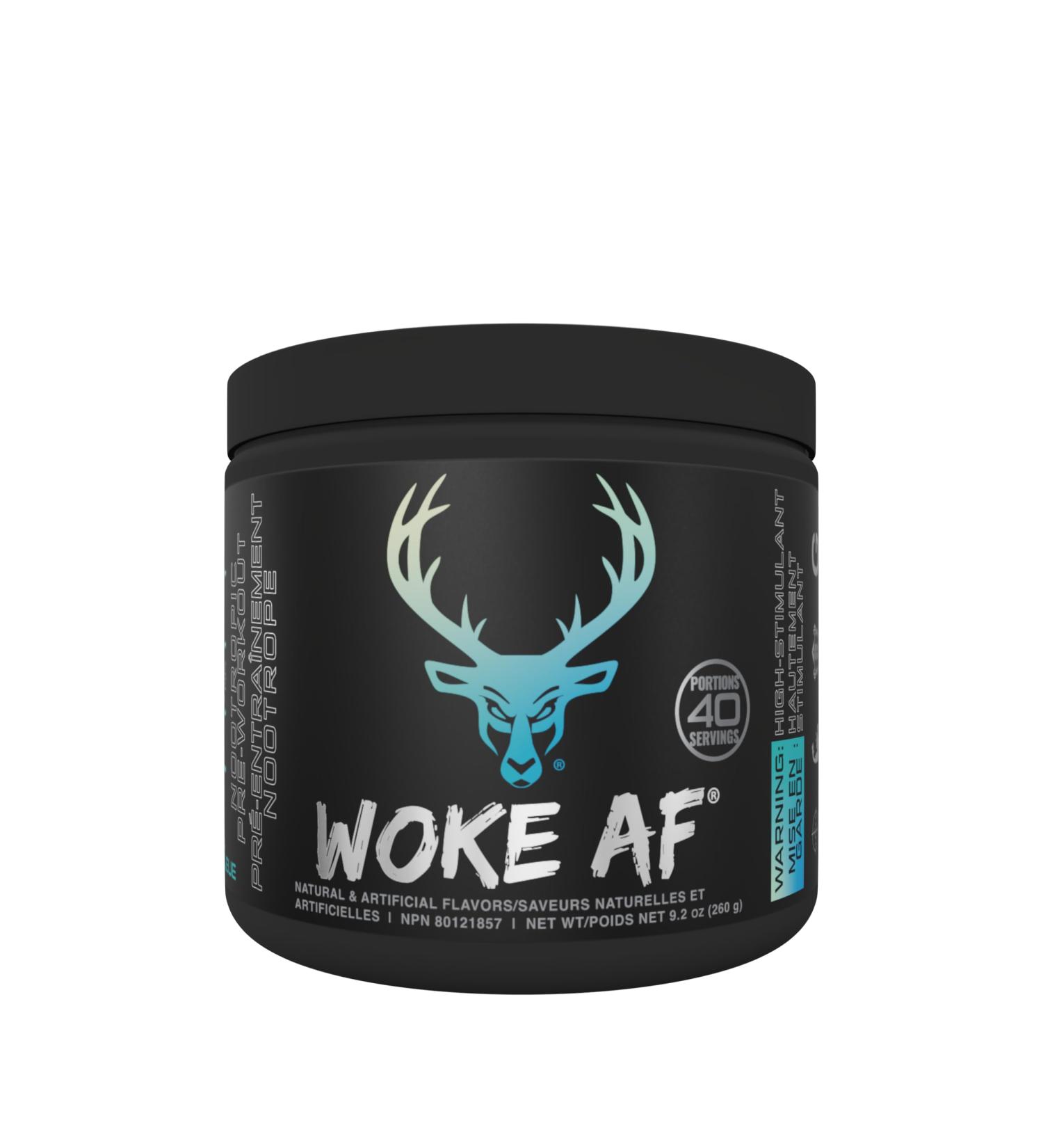 BUCKED UP Woke AF - High Stimulant Pre-Workout- Prolonged Energy & Next Level Focus Without Side-Effects - ZERO SUGAR - ZERO CALORIE - CREATINE FREE (20 Serve Blue Raz Lemonade) Blue Raz Lemonade 20 Serve - Buy Online on GoSupps.com