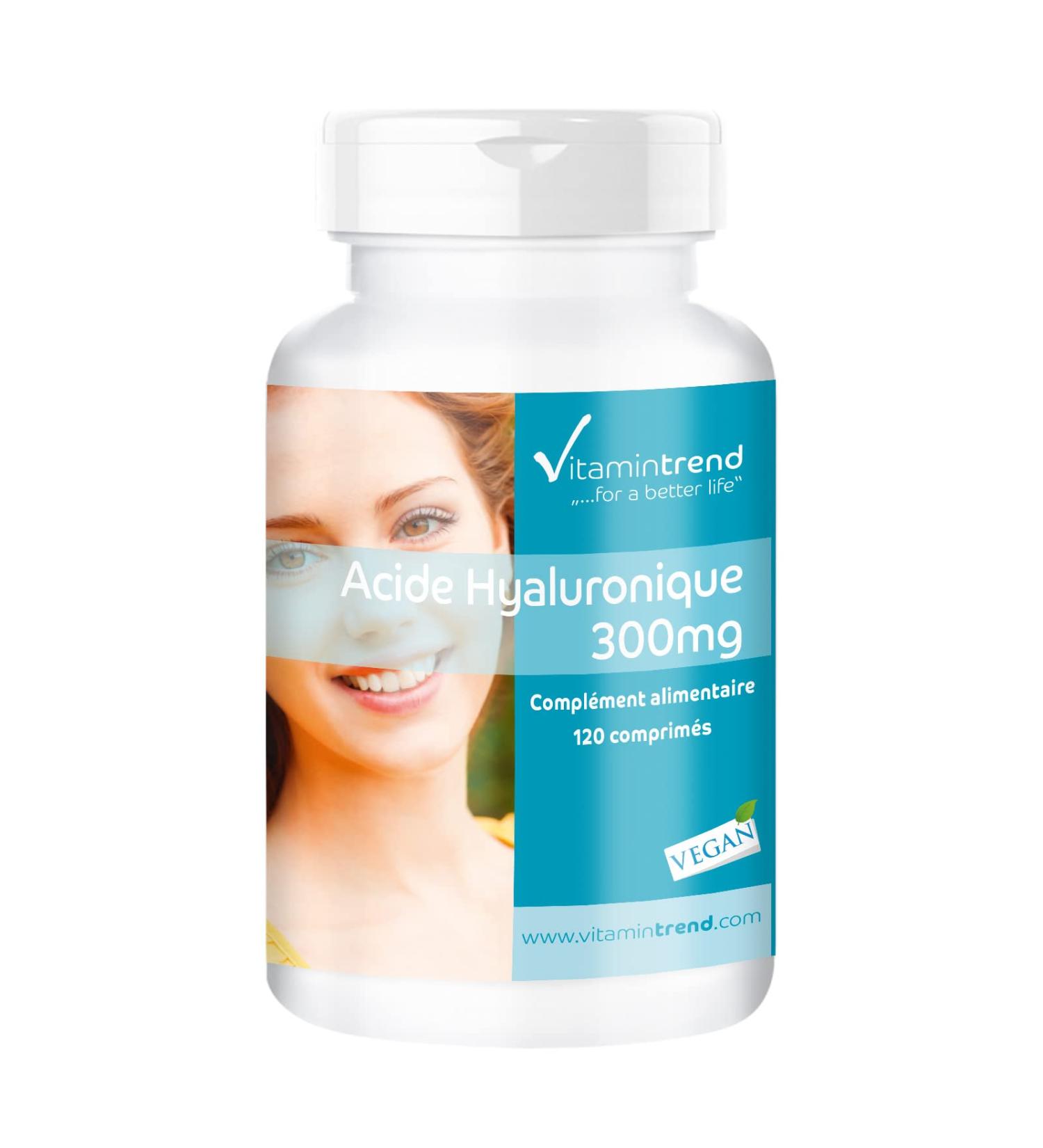 Hyaluronic Acid 300mg - 120 tablets - FOR 4 MONTHS! - Vegan - High dosed | Vitamintrend  - Buy Online on GoSupps.com