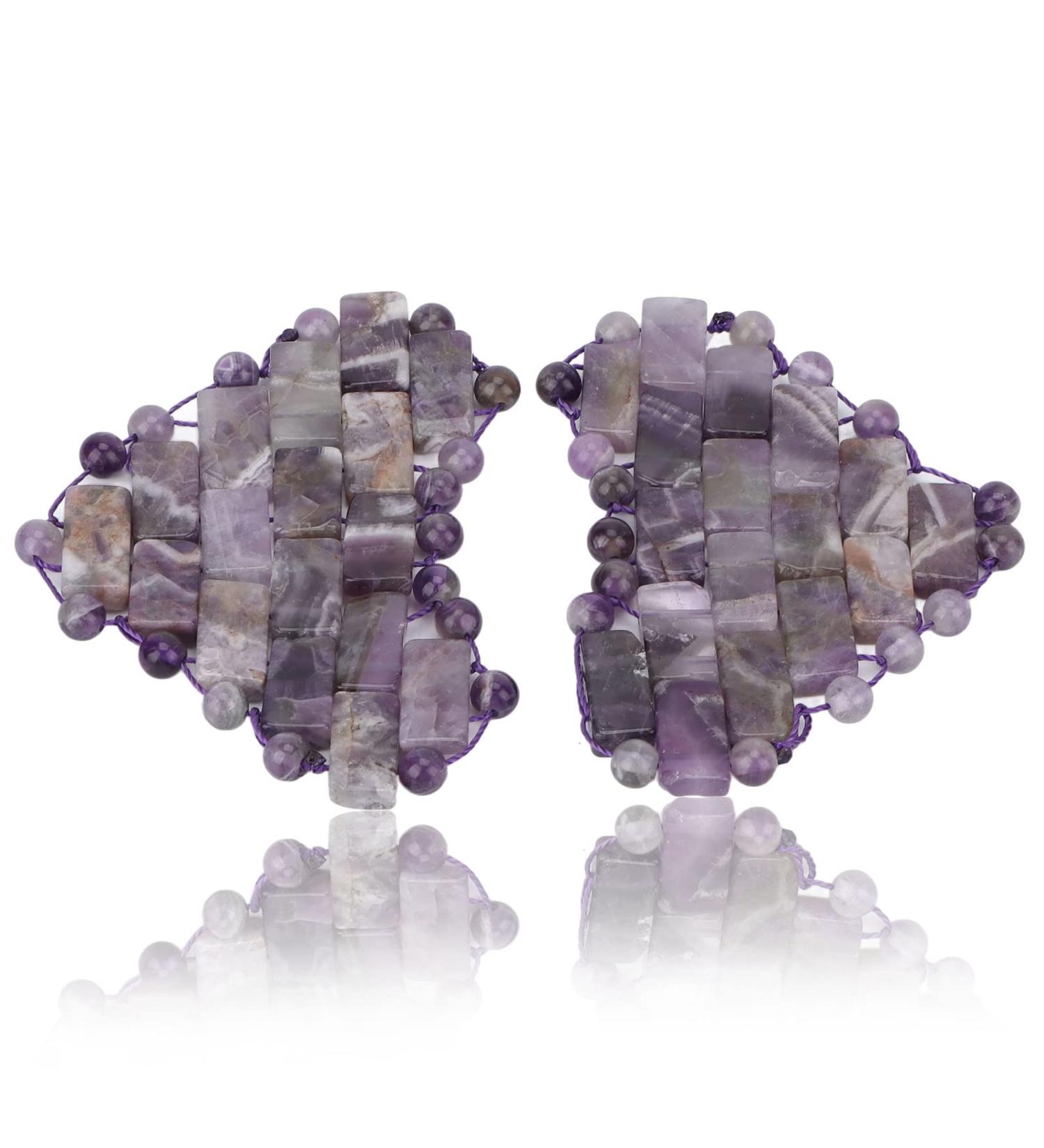 Amethyst Eye Cover Fatigue Relief Jadestone Soothing Cooling Eye Patch Blindfold for Dark Circle Eye Mask Jadestone - Buy Online on GoSupps.com