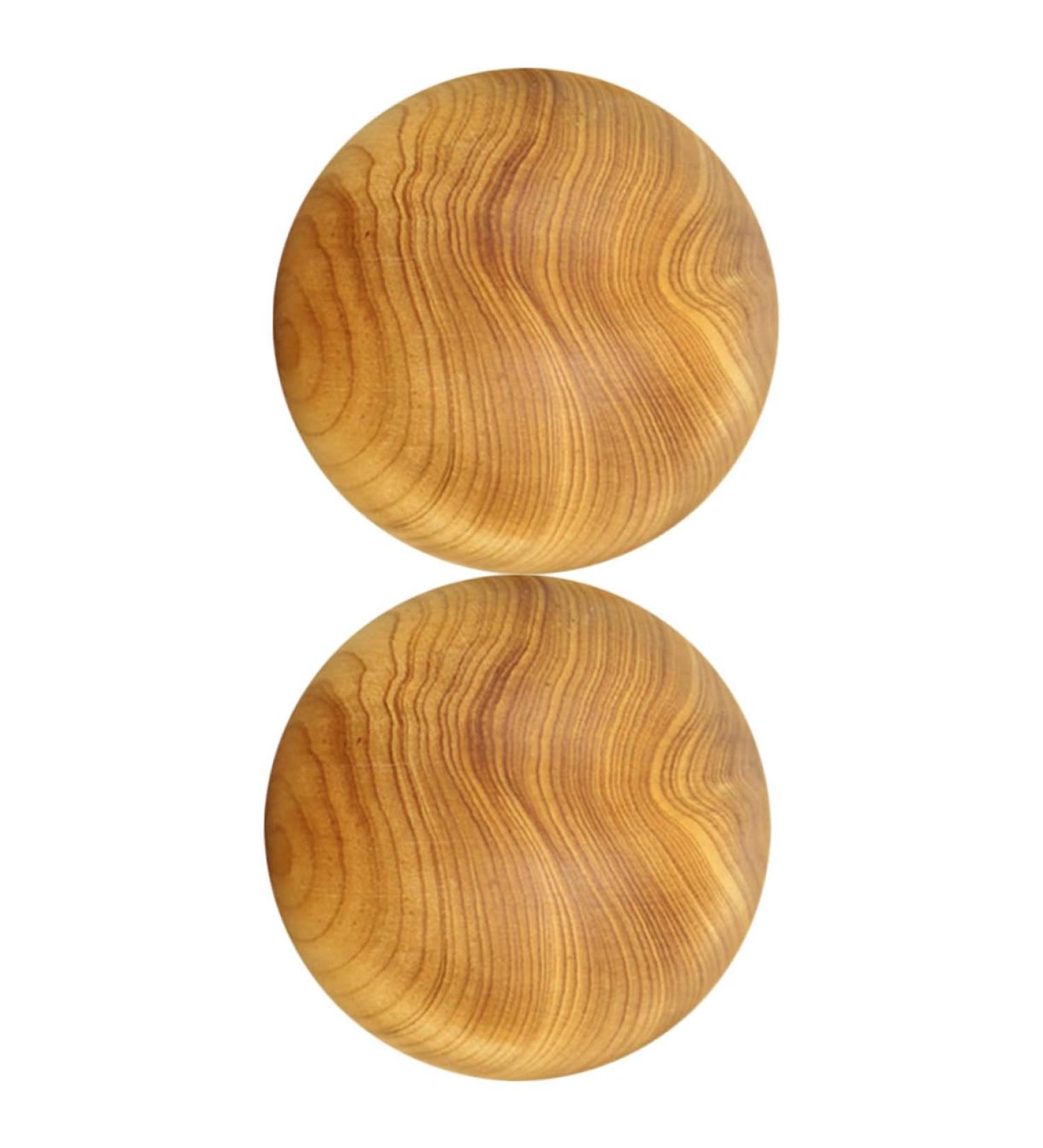 Fomiyes 2-Pack Wooden Massage Balls - Finger Acupressure Chinese Meditation & Stress Relief for Hands & Feet - Buy Online on GoSupps.com