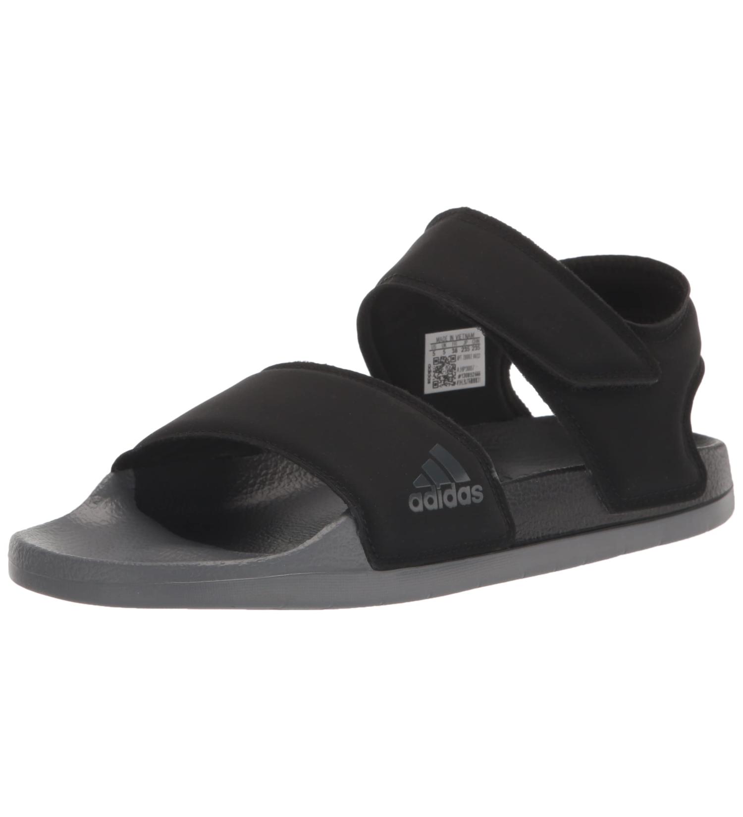 adidas Adilette Sandals - Unisex Black/Grey - Size 14 Women/13 Men - Buy Online on GoSupps.com