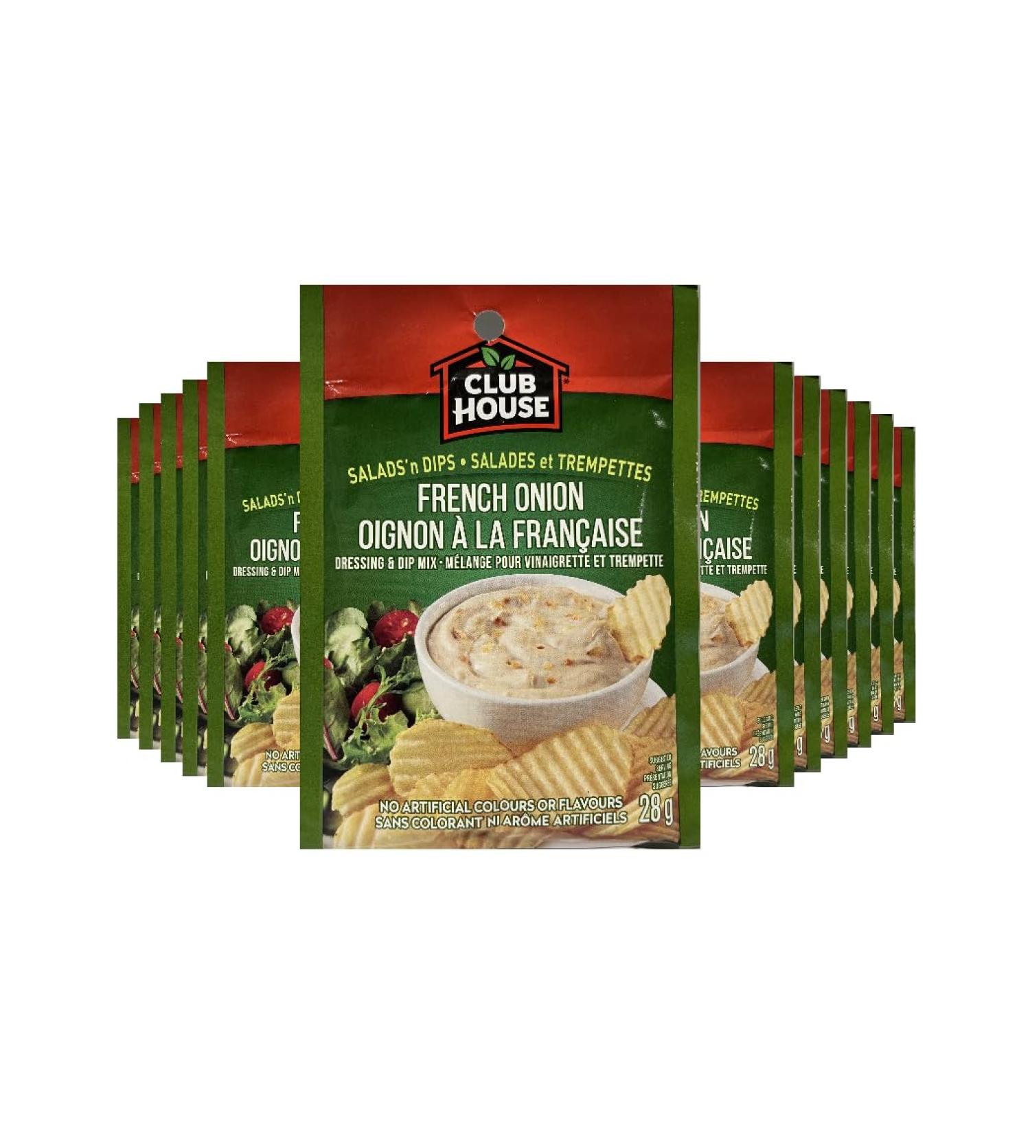 Club House Dry Sauce/Seasoning/Marinade Mix Salad N Dip French Onion 28g Case Pack 12 Count - Buy Online on GoSupps.com
