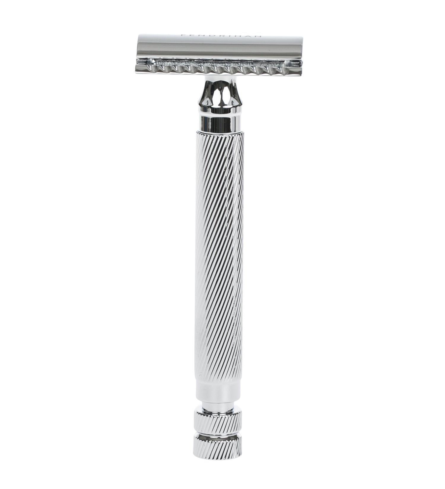 Fendrihan Bay Double Edge Safety Razor | Barber Pole Handle | Premium Shaving Experience - Buy Online on GoSupps.com