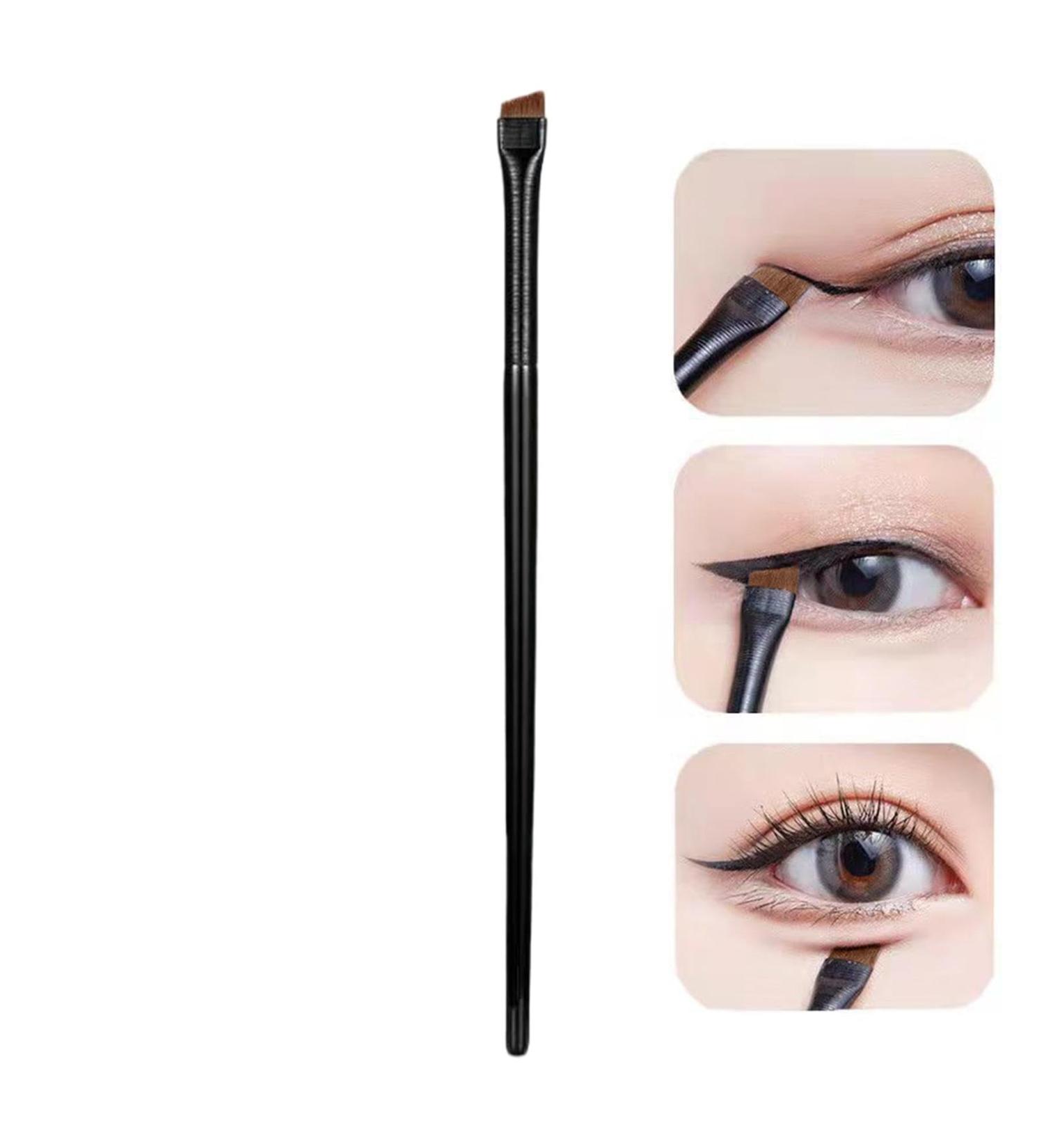 Brow Brush | Eye Liner Brush Ultra Thin Precision Makeup Brushes Angled Point Eyeliner Eye Makeup Tool for Professional Beauty A102 - Buy Online on GoSupps.com