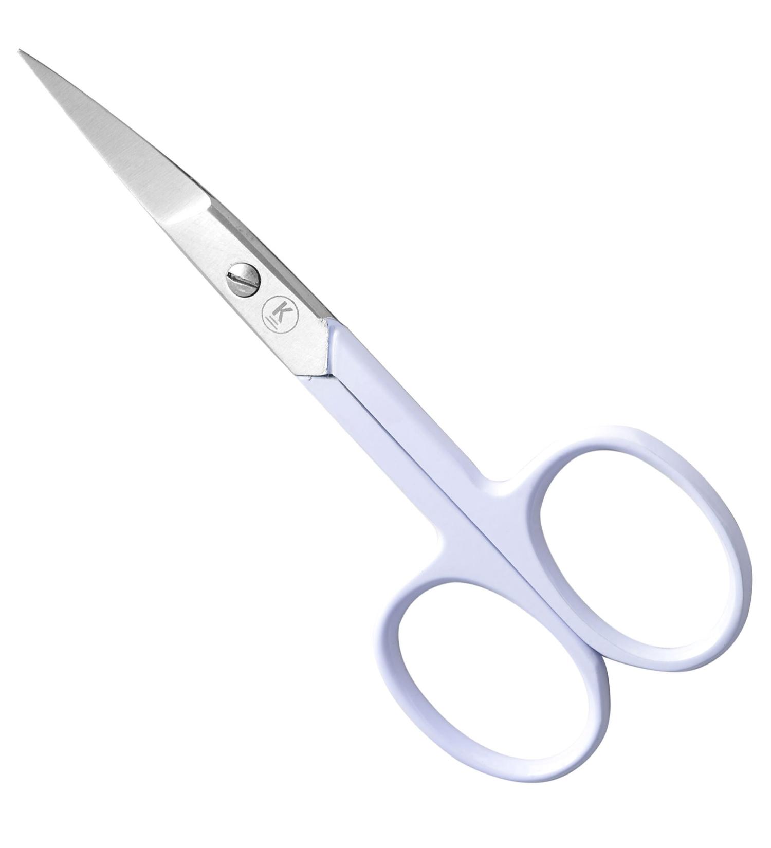K-Pro Professional Curved Nail Scissors for Fingernails - Men and Women - White - Buy Online on GoSupps.com
