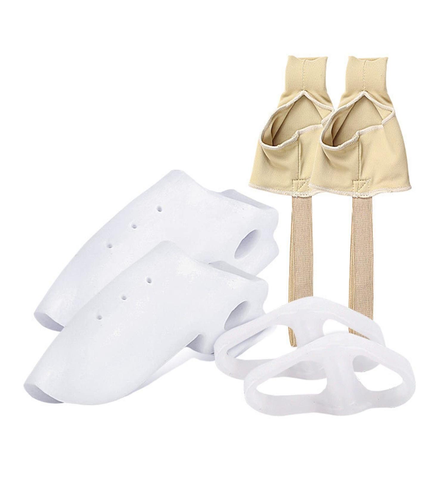 Orthopedic Toe Separator Corrector Set - 6 Pack for Men & Women - Non-Surgical Hallux Valgus Correction & Big Toe Straightener - Relief for Babies' Feet - One Size - Buy Online on GoSupps.com