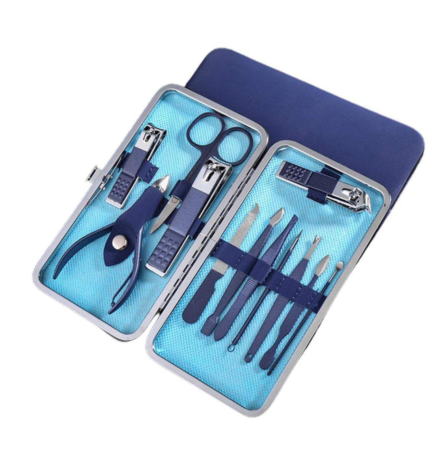 Adult Nail Clippers 18/12/10/7Pcs Cool Blue Matte Texture Stainless Steel Nail Clippers Set Beauty Pedicure Knife Professional Manicure Tool Set Nail Clippers (Color : 7206A) (7206d) - Buy Online on GoSupps.com