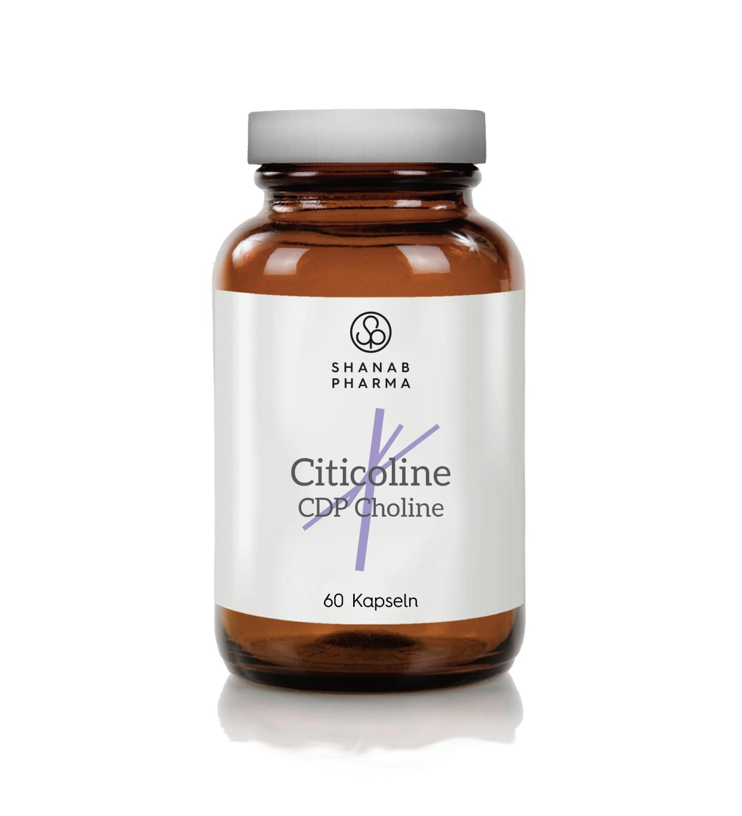 DENTAL TEACHER CITICOLINE 250 mg CDP choline high dose & vegan 60 capsules without additives made in the EU Shanab Pharma - Buy Online on GoSupps.com