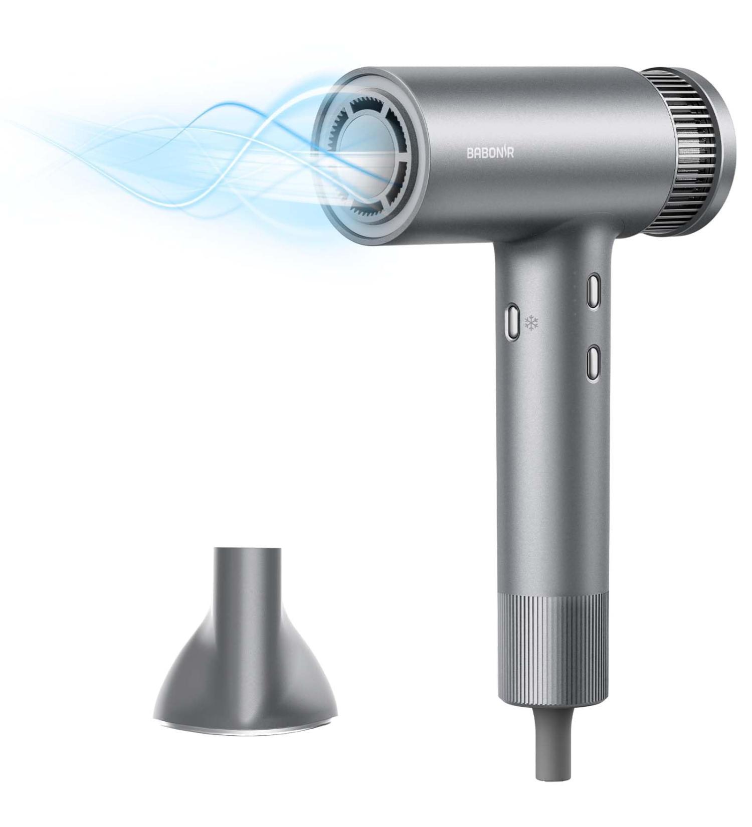 Lightweight Ionic Hair Dryer - High Speed Low Noise 360 Magnetic Nozzle Fast Drying Professional & Travel Ready - Buy Online on GoSupps.com