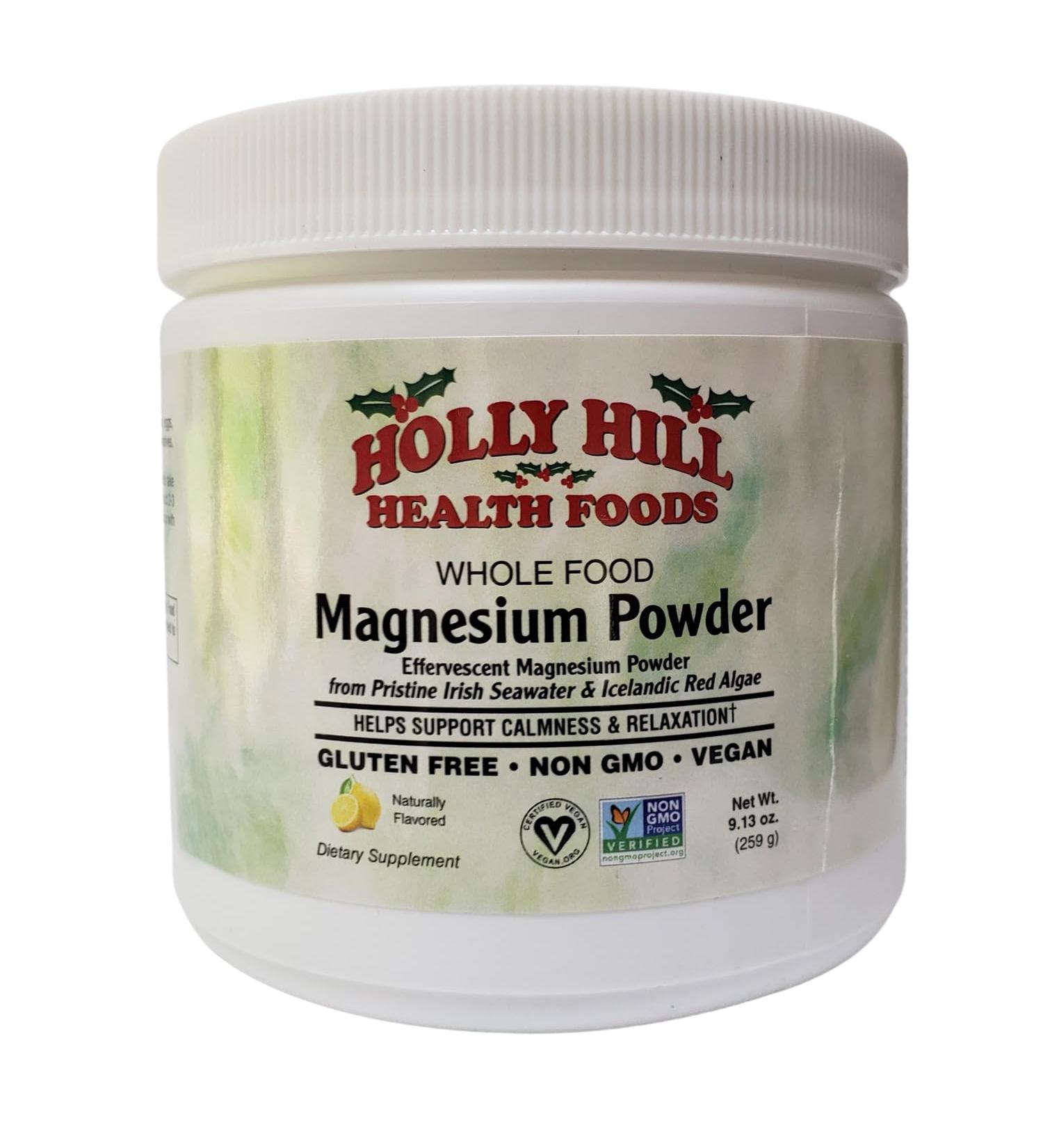 Holly Hill Health Foods Whole Food Magnesium Powder 9.13 Ounces - Buy Online on GoSupps.com