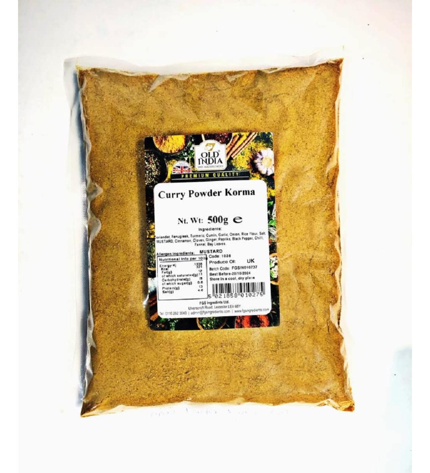 Old India Curry Powder Korma 500g