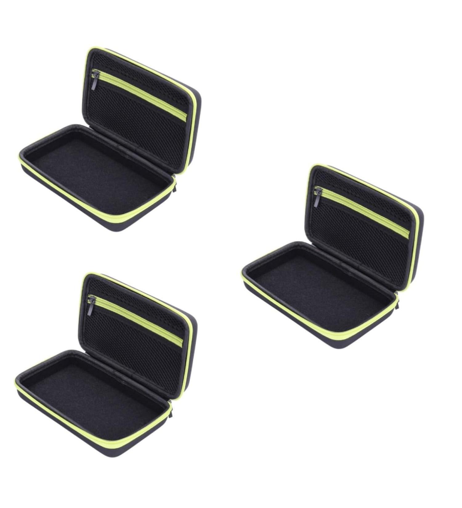 Minkissy 3-Box Shaving Container - Razor Zipper Set (3 Pcs Green) | International Shipping Available - Buy Online on GoSupps.com