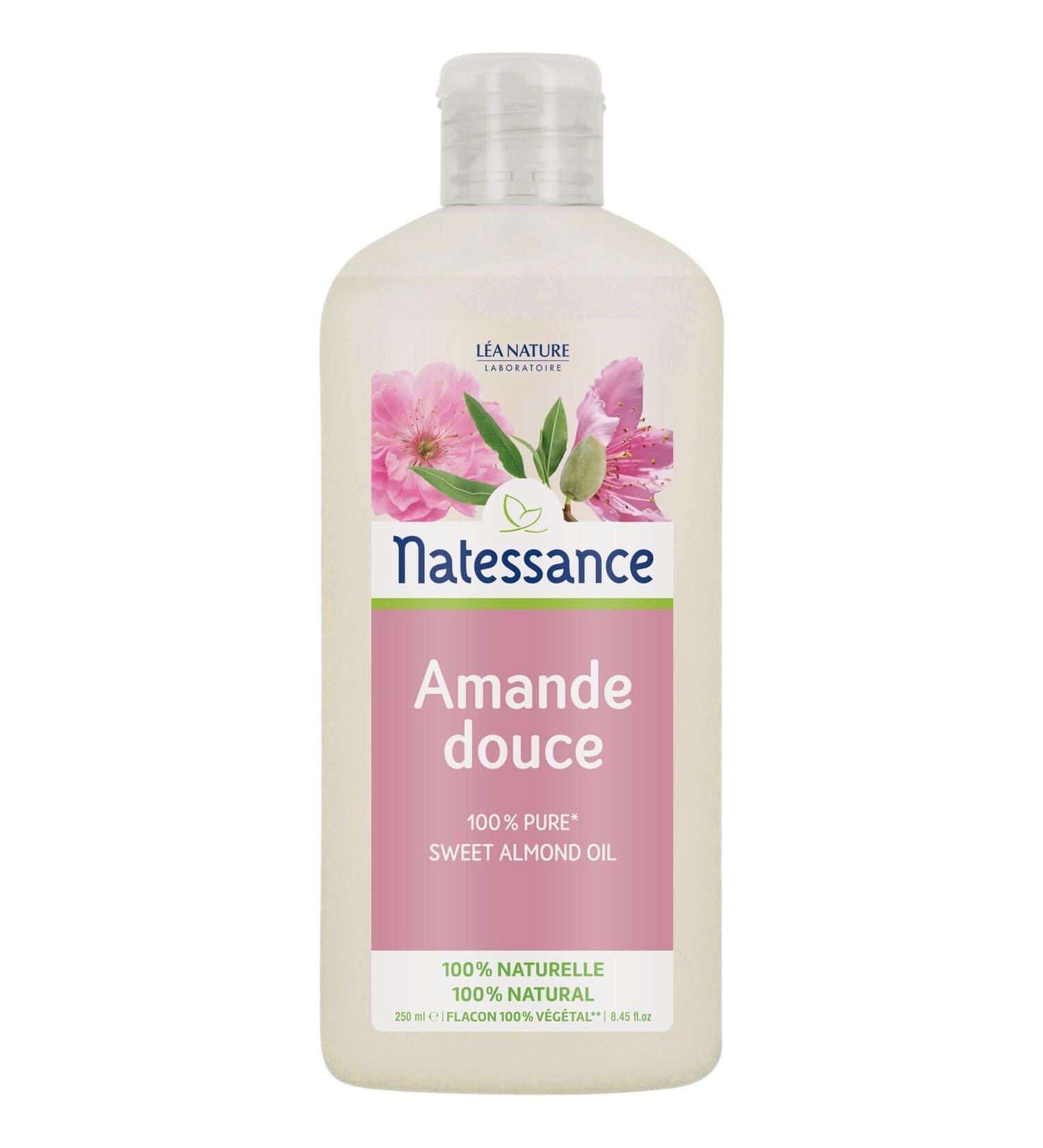 NATESSANCE Huile Corporelle Adoucissante l Amande Douce Hydratation Velout e (250 mL) - Le Lot De 2