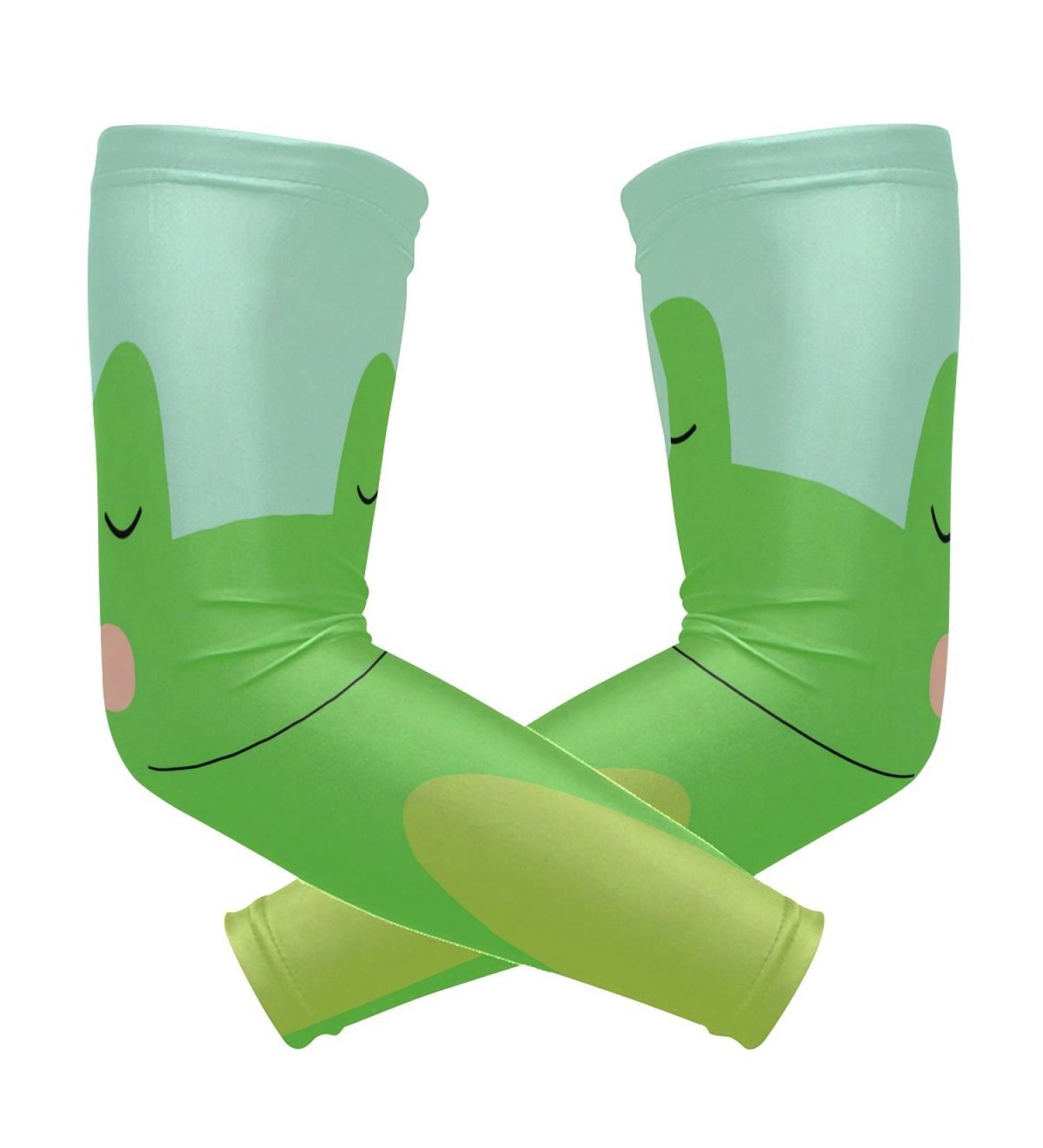 ZZKKO Frog Cooling Arm Sleeves - UV Sun Protection for Men & Women | Ideal for Running Golf & Cycling - 1 Pair - Buy Online on GoSupps.com