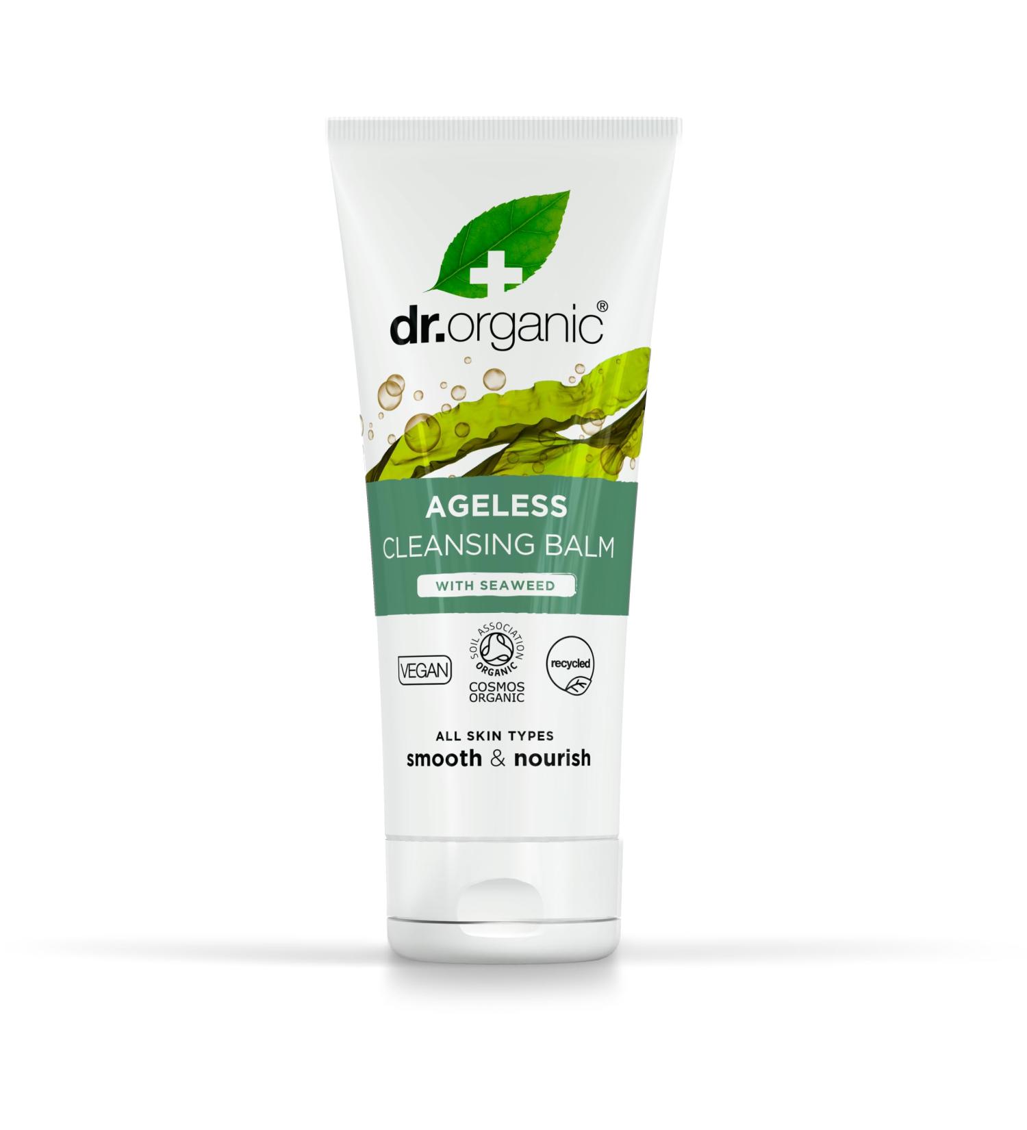 Dr Organic Ageless Cleansing Balm with Organic Seaweed Moisturising Fine Lines Wrinkles Natural Vegan Cruelty-Free Paraben & SLS-Free Recycled&Recyclable Certified Organic 100ml