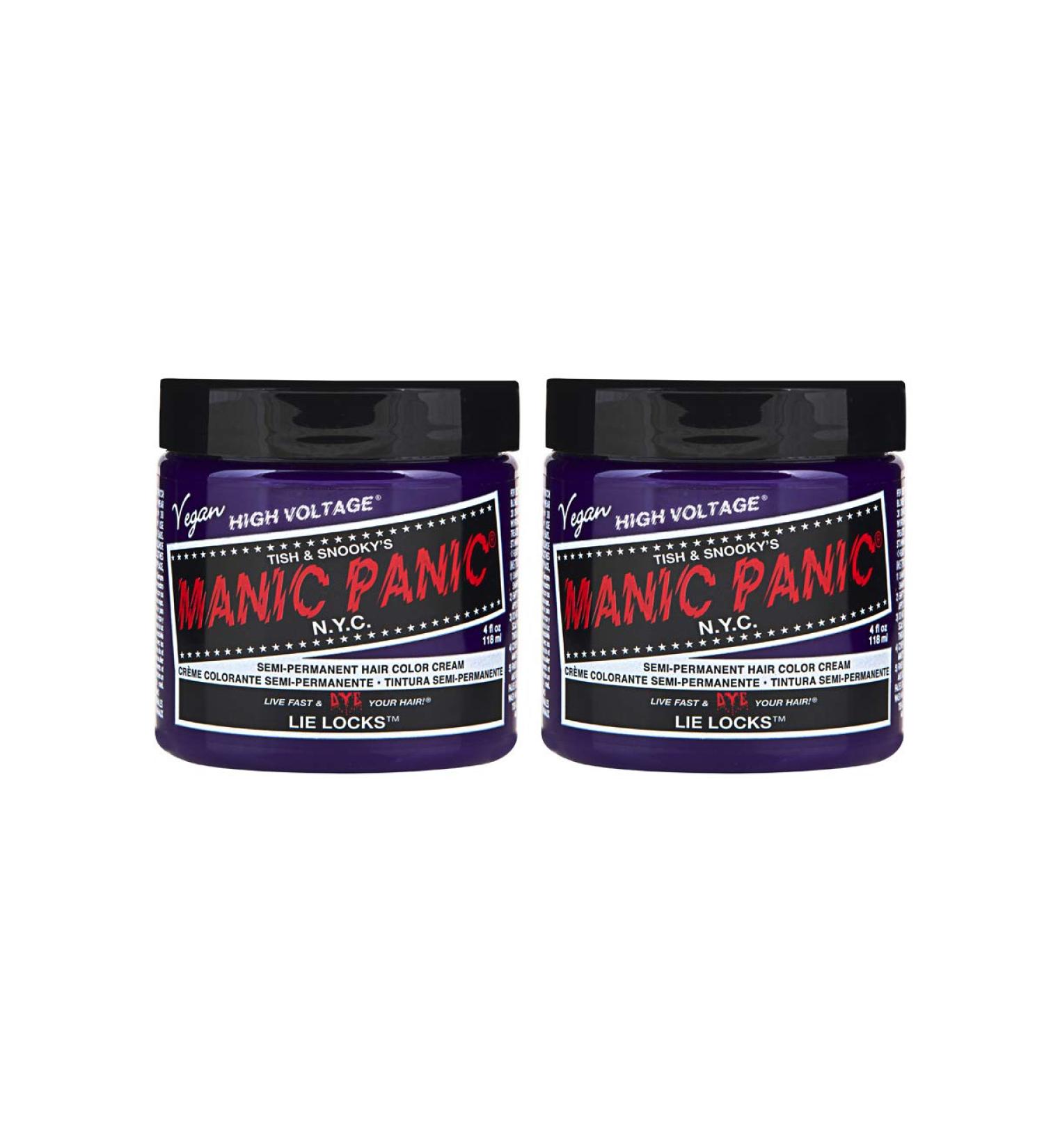 Buy Manic Panic Lie Locks Classic Creme - Vegan & Cruelty-Free Blue Semi-Permanent Hair Dye 2x118ml | International Shipping Available - Buy Online on GoSupps.com