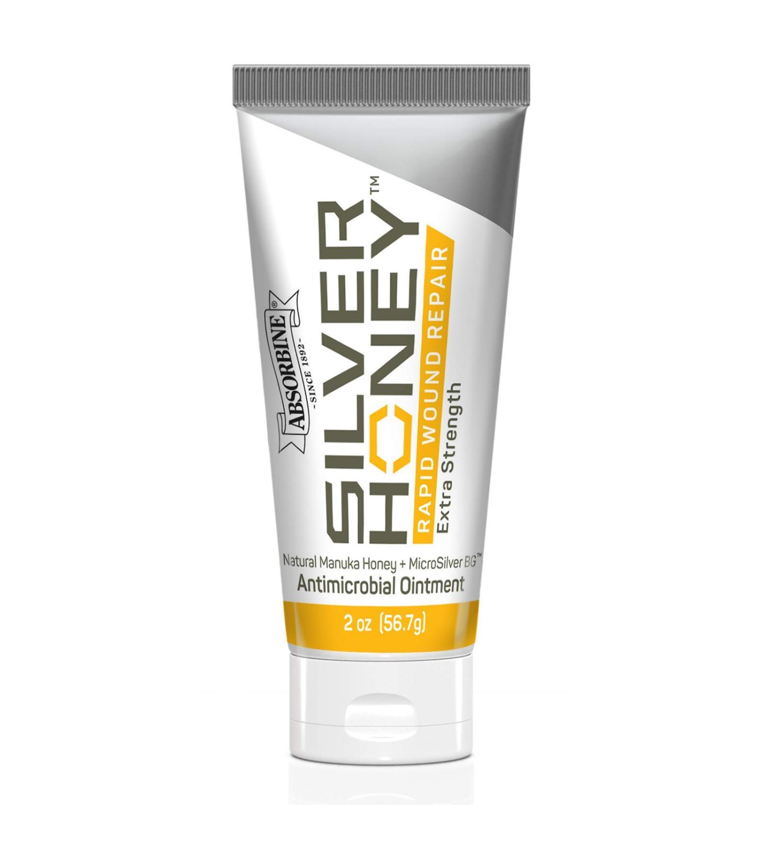 Absorbine Silver Honey Rapid Wound Repair Ointment 2oz Tube - Veterinarian Tested Horse & Animal Care - Buy Online on GoSupps.com
