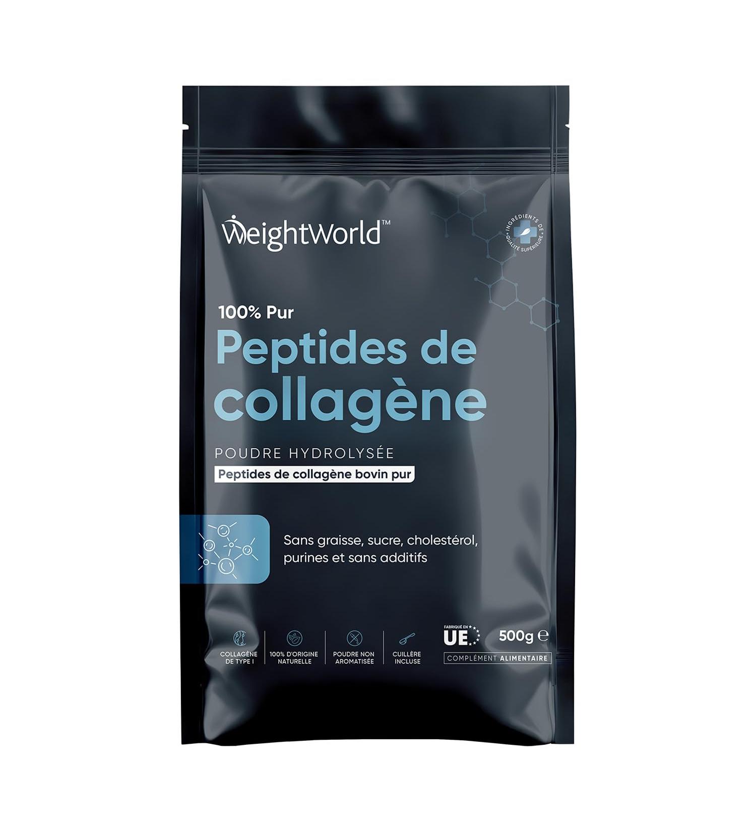 Collagen Powder 500g 100% Pure - Flavorless Hydrolyzed Collagen Peptide - Bovine Collagen Type 1 Rich in 18 Essential Amino Acids & High Protein Content - No Additives or GMOs - Buy Online on GoSupps.com