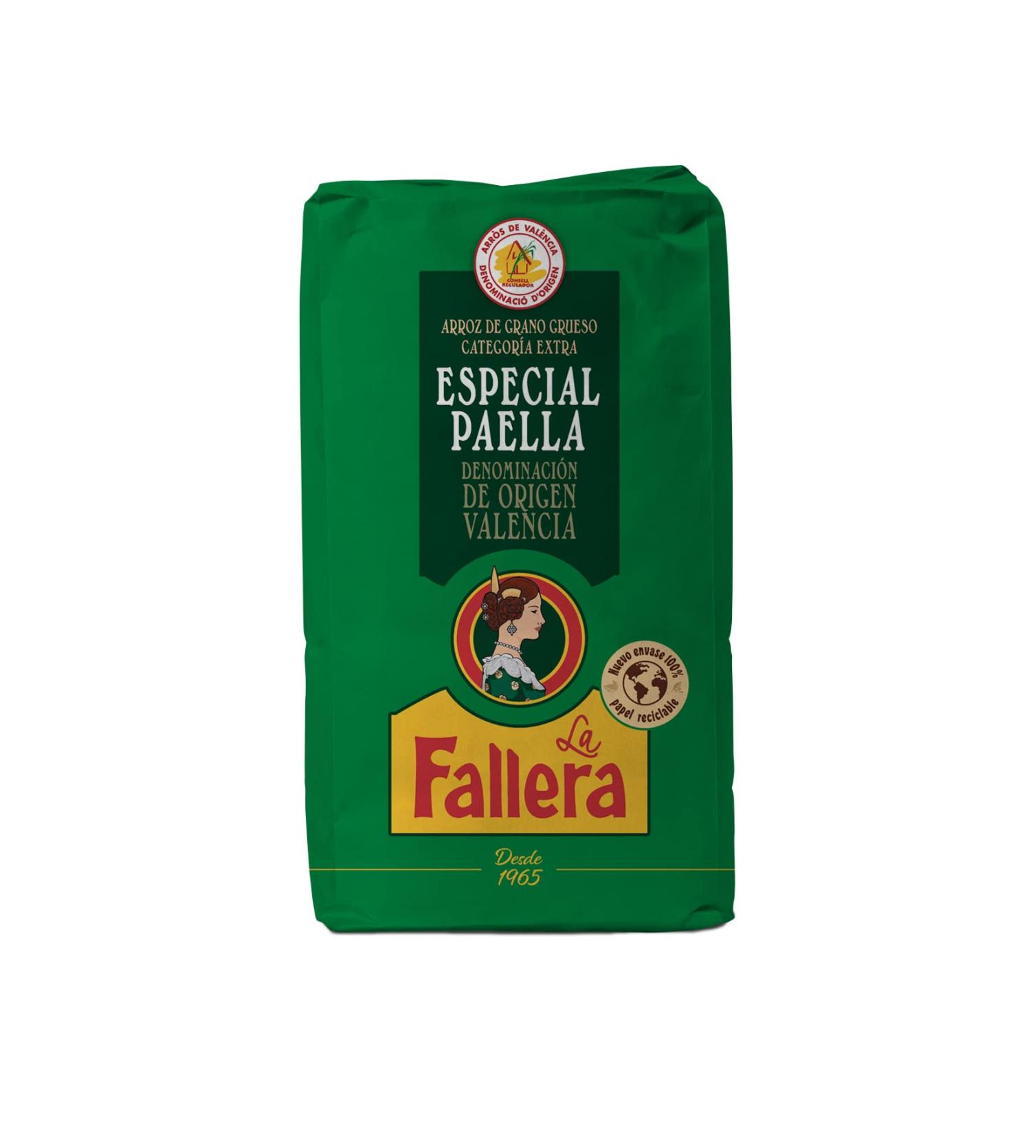 La Fallera Paella Rice DO Valencia - 1 kg Authentic Spanish Rice for Perfect Paella - Buy Online on GoSupps.com