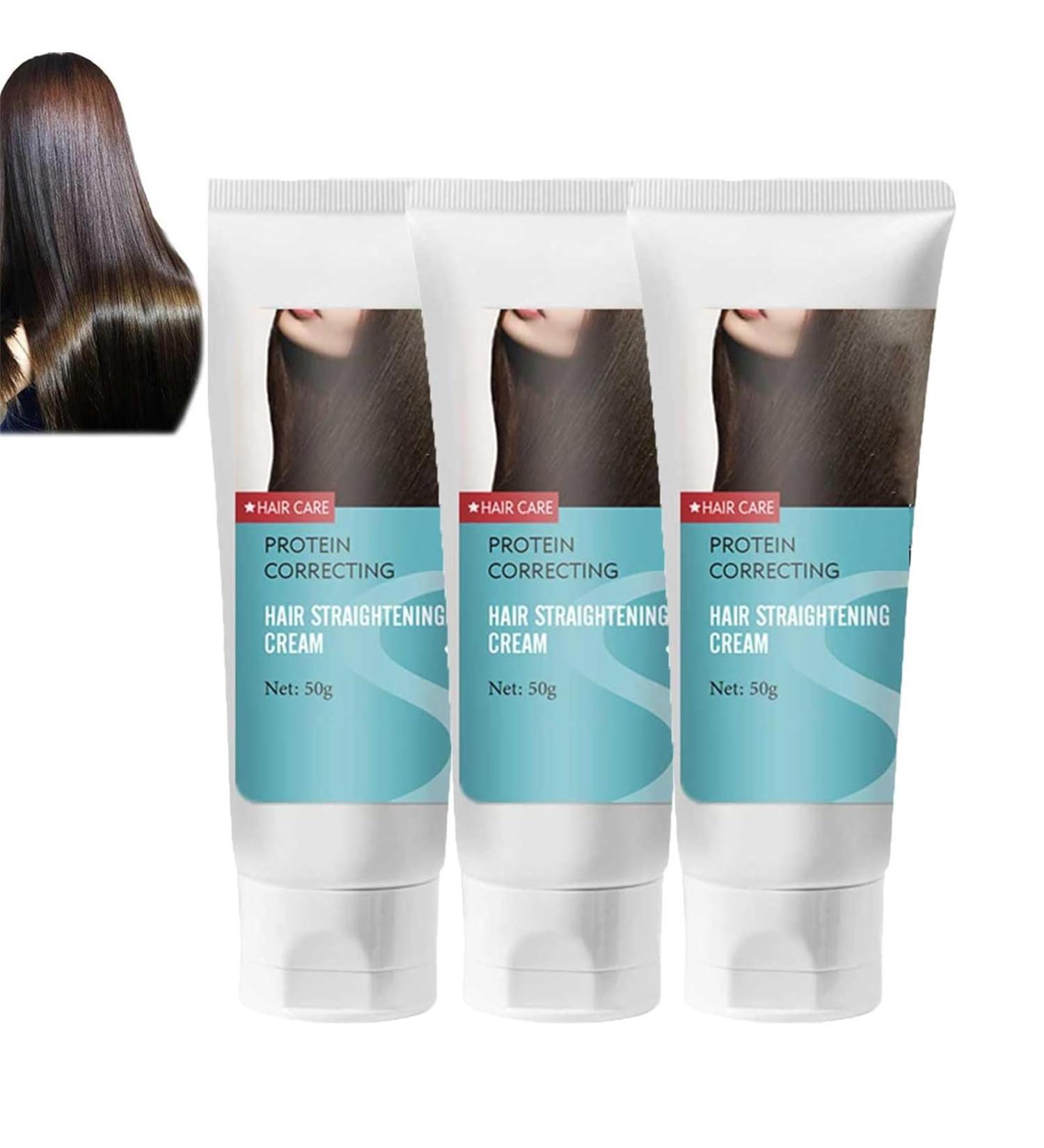 OHCVG Hair Smoothing Cream Protein Smoothing Cream Silk & Gloss Hair Smoothing Cream Nourishing Anti-Frizz Smoothing Cream Long-Lasting Shine - Buy Online on GoSupps.com
