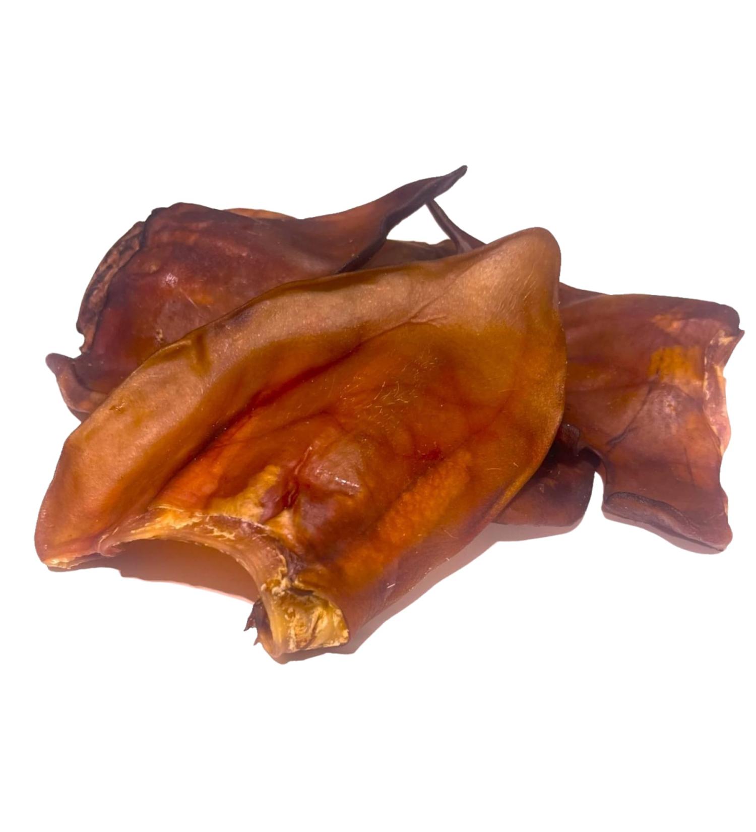 Pig Ears All Natural | Single Ingredient | 20/25/100 Count | Made in Canada | Slow-Roasted | Promote Healthy Shiny Coats (20 Pack) 1 count (Pack of 20) - Buy Online on GoSupps.com