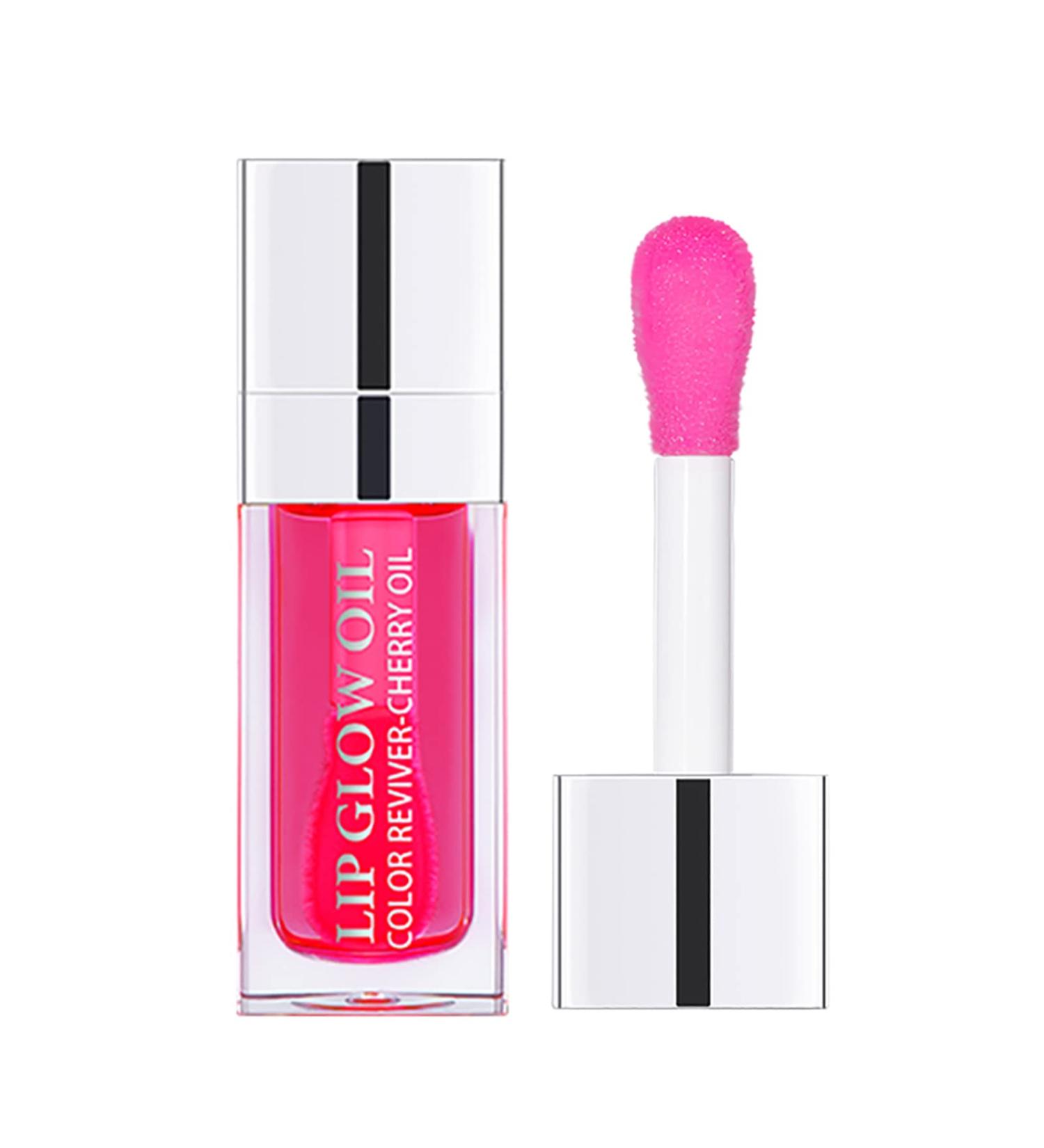 Cherry Plumping Lip Oil - Hydrating Glossy Tinted Balm for Nourished Lips - Buy Online on GoSupps.com