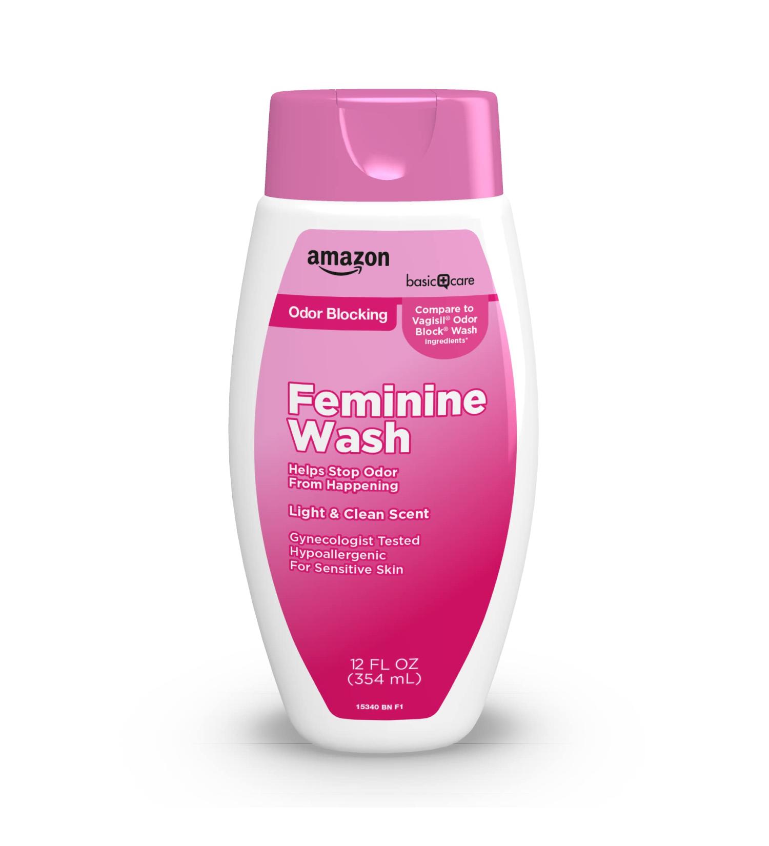 Amazon Basic Care Odor Blocking Feminine Wash - 12 fl oz - Buy Online on GoSupps.com