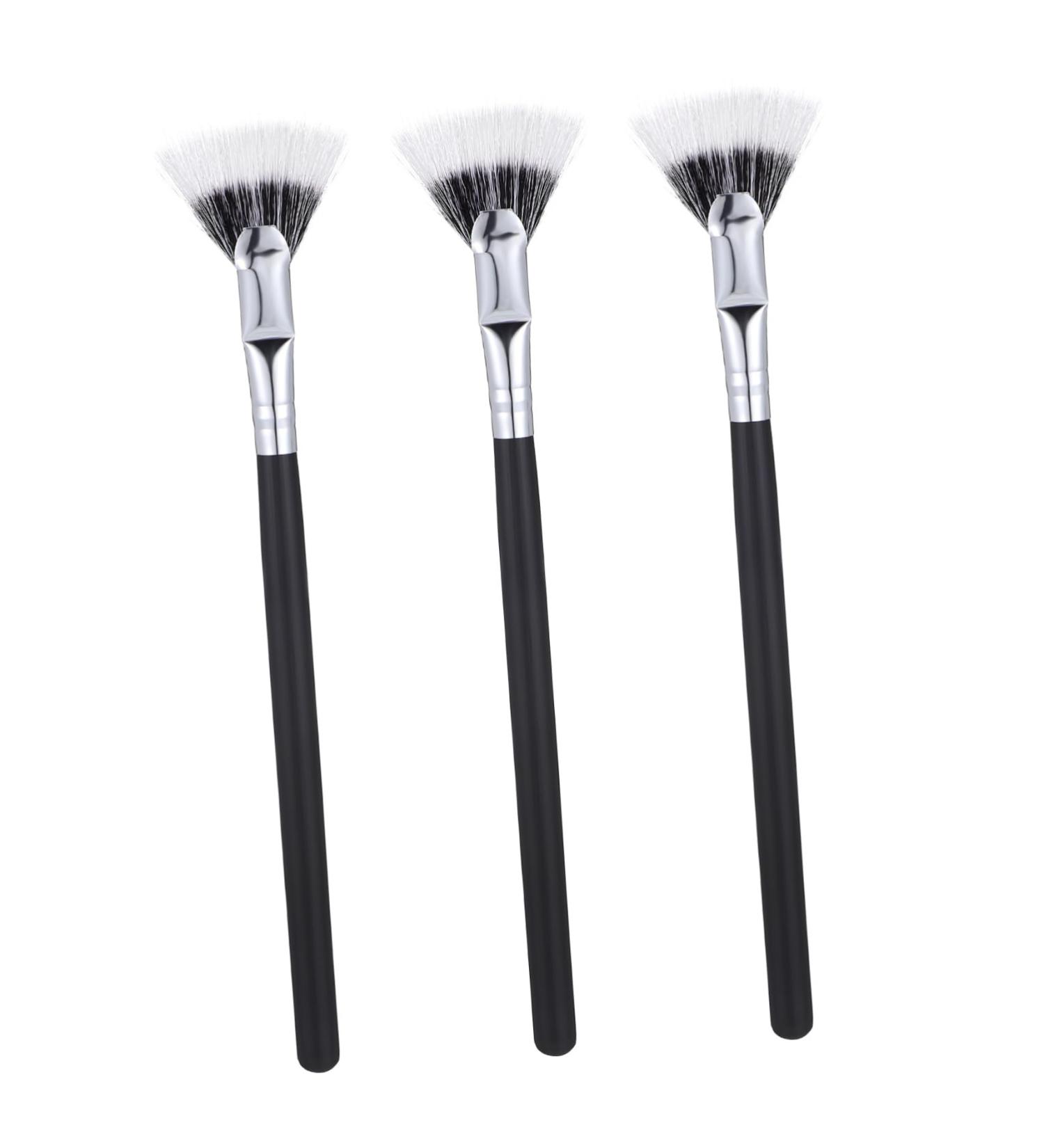 NOLITOY 3pcs Lash Fan Brushes - Eyebrow & Mascara Brushes for Flawless Eye Makeup | International Shipping Available - Buy Online on GoSupps.com