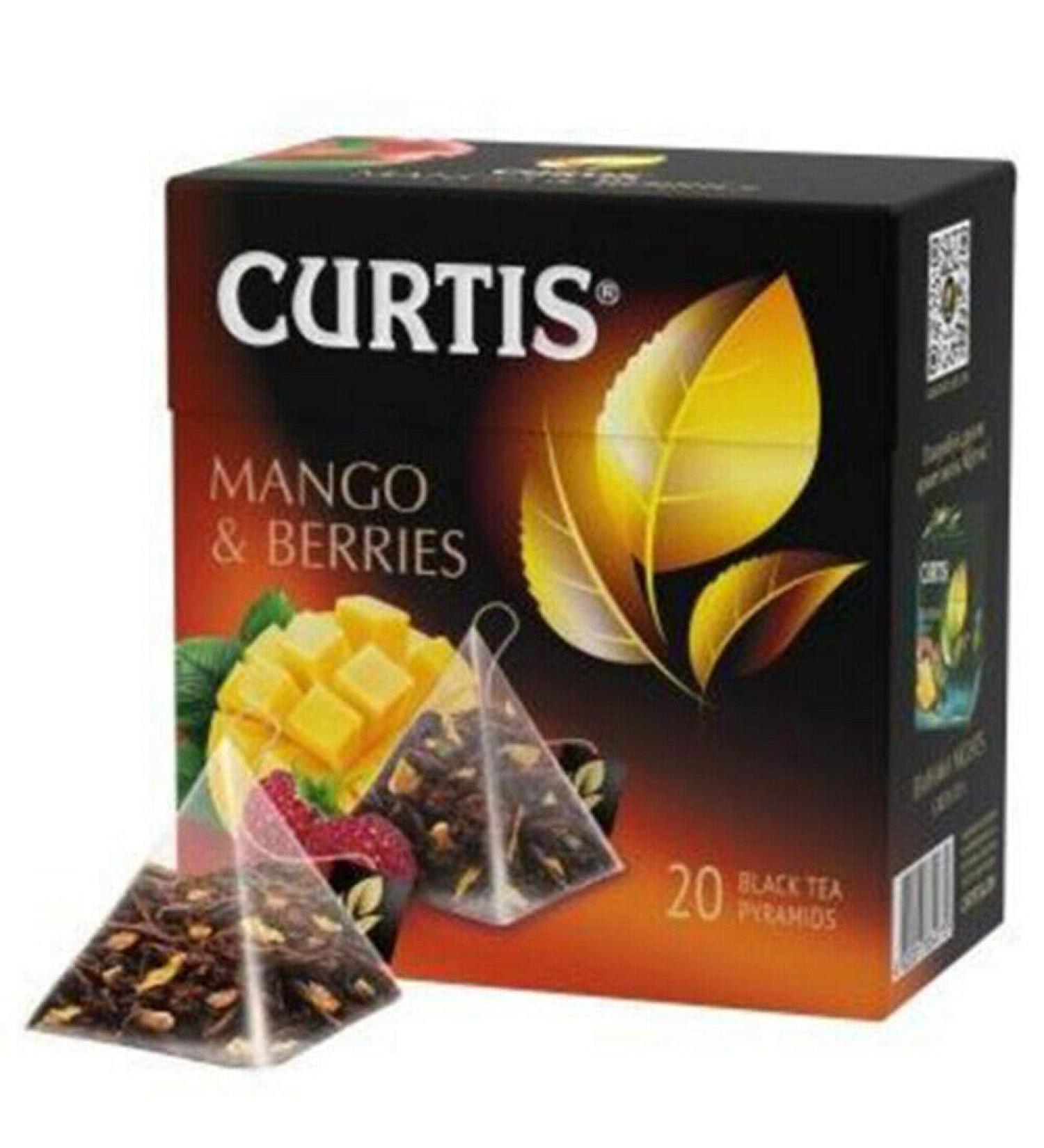 Curtis Curtis Tea with pyramid bag - Different varieties of tea (black tea mango and berry)