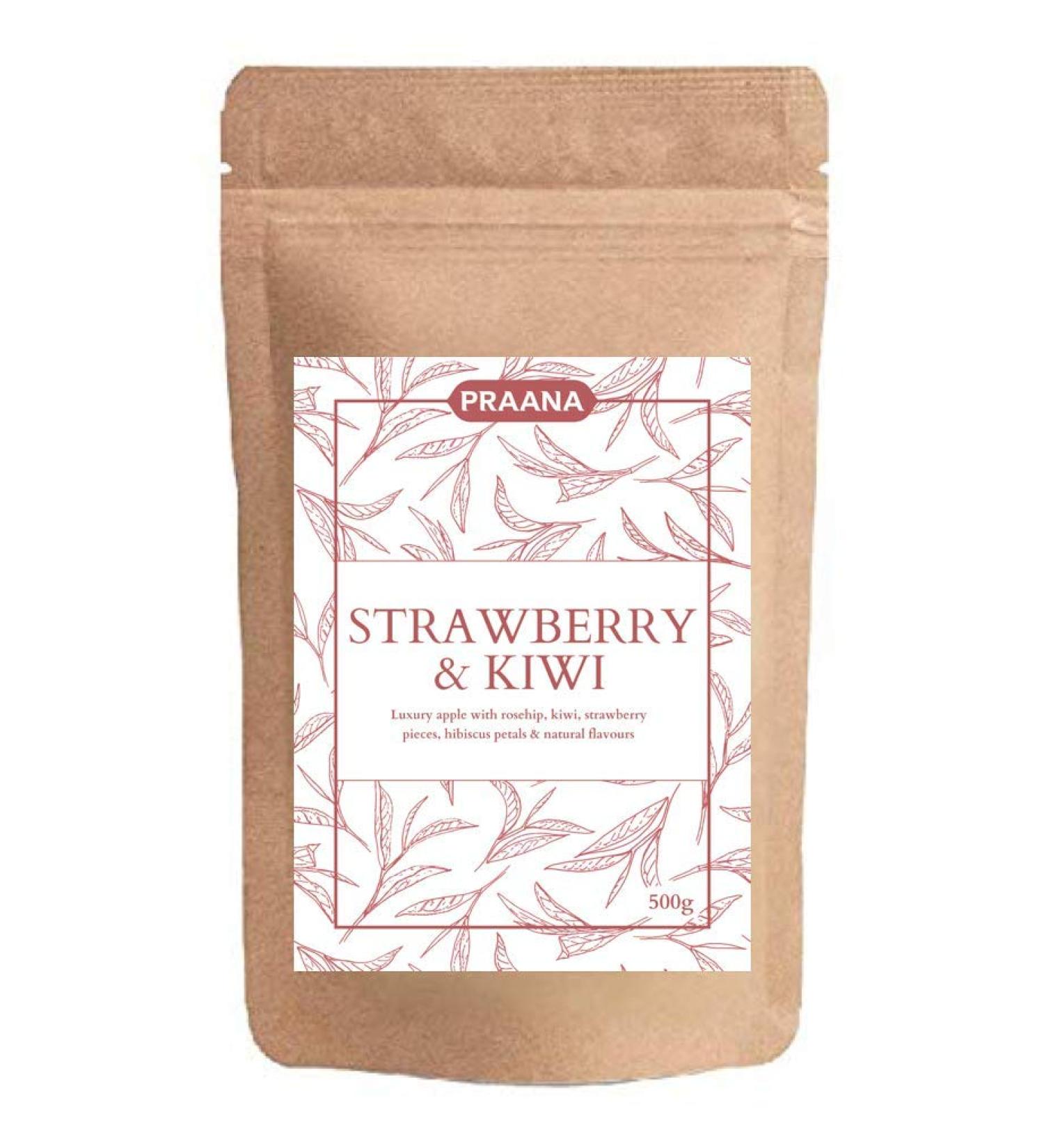 PRAANA TEA - Strawberry & Kiwi Fruit Infusion - Catering 500 g