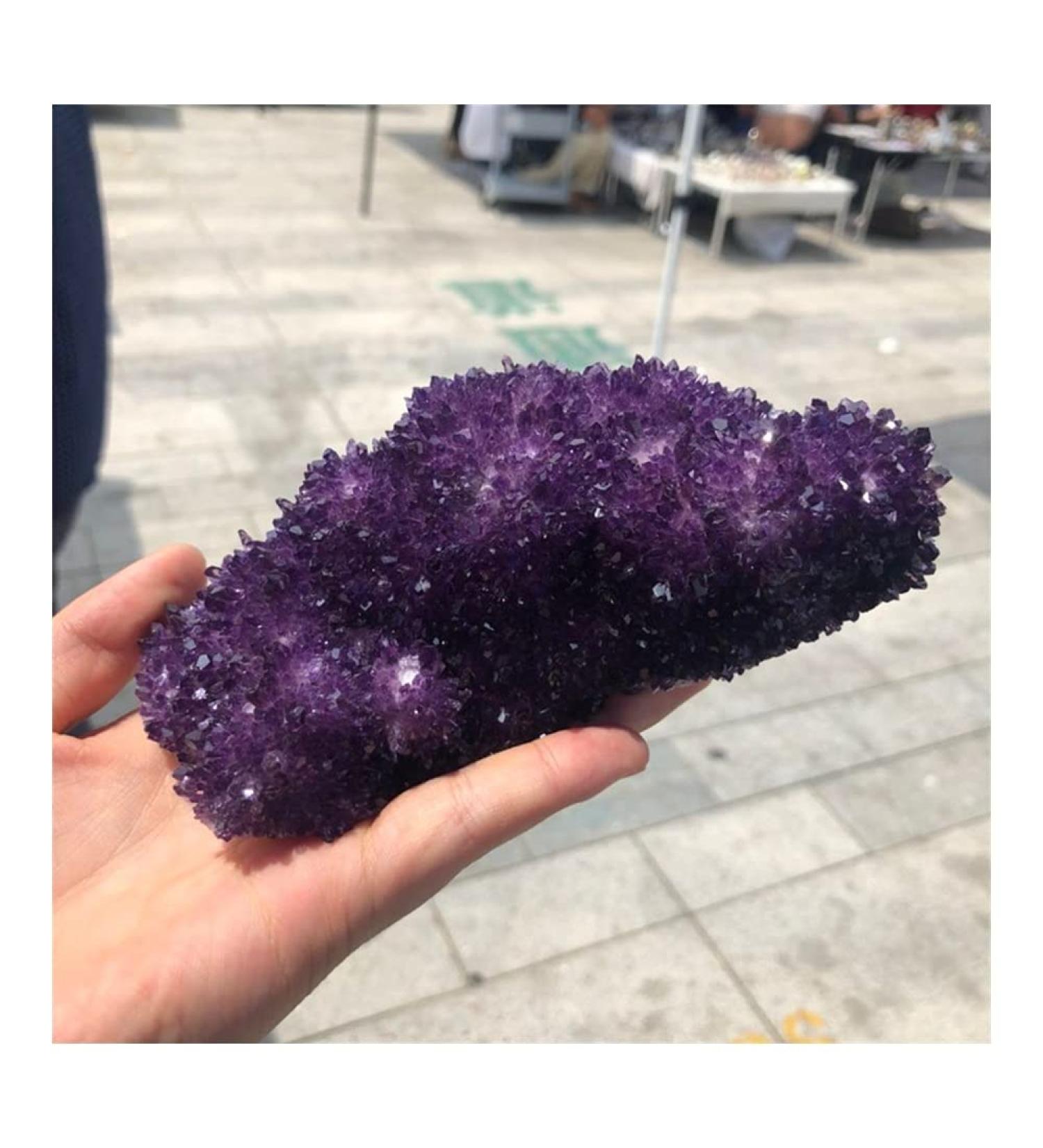 Stone Amethyst Quartz Crystal Cluster Natural Stone for Home Decoration Balance Gemstone Decoration ERTEYIN - Buy Online on GoSupps.com