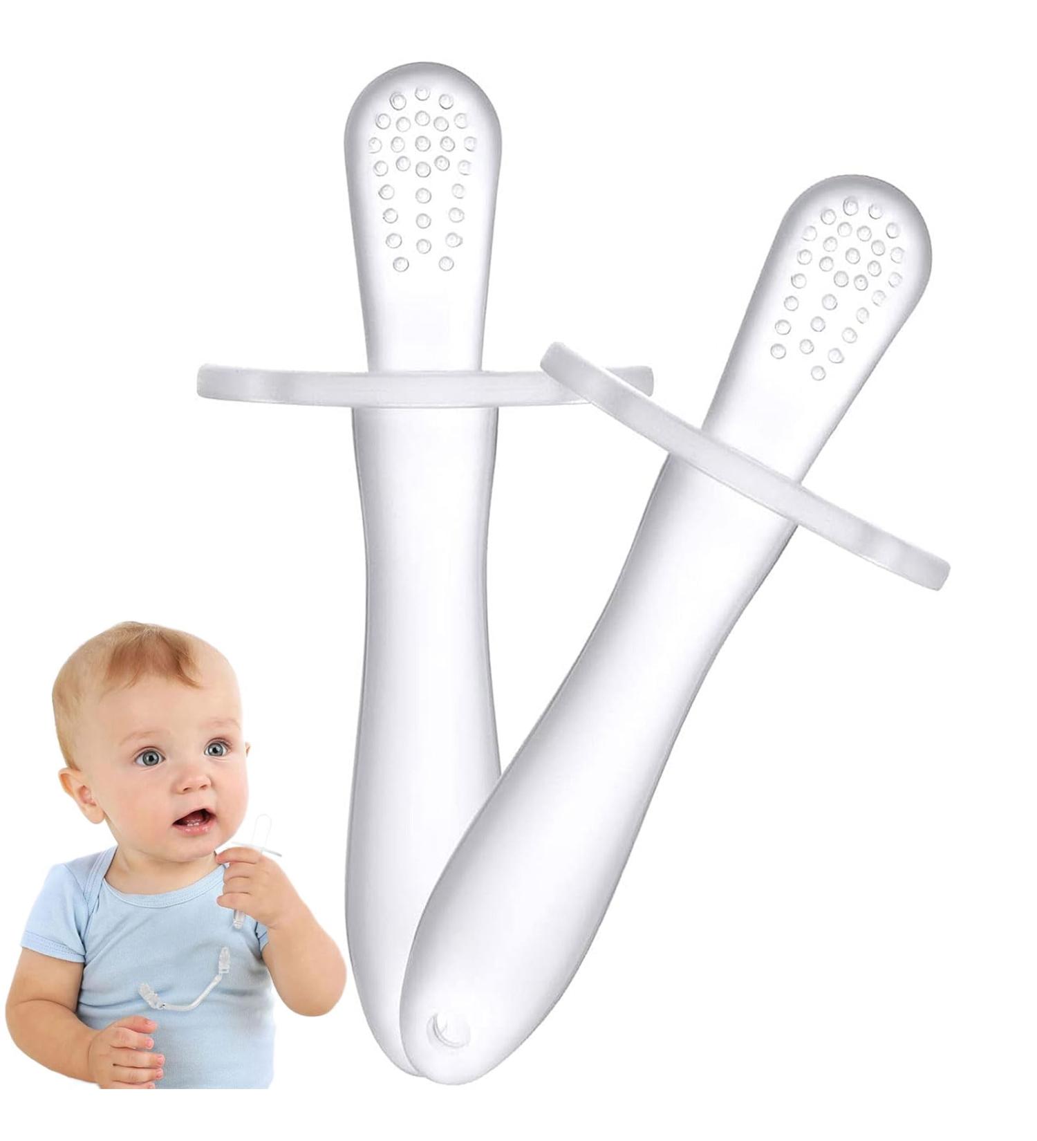 IUFDGHN New Type of Dental Ring Toy Toothbrush Baby Teeth Care Tool Silicone (x2 Pieces) - Buy Online on GoSupps.com