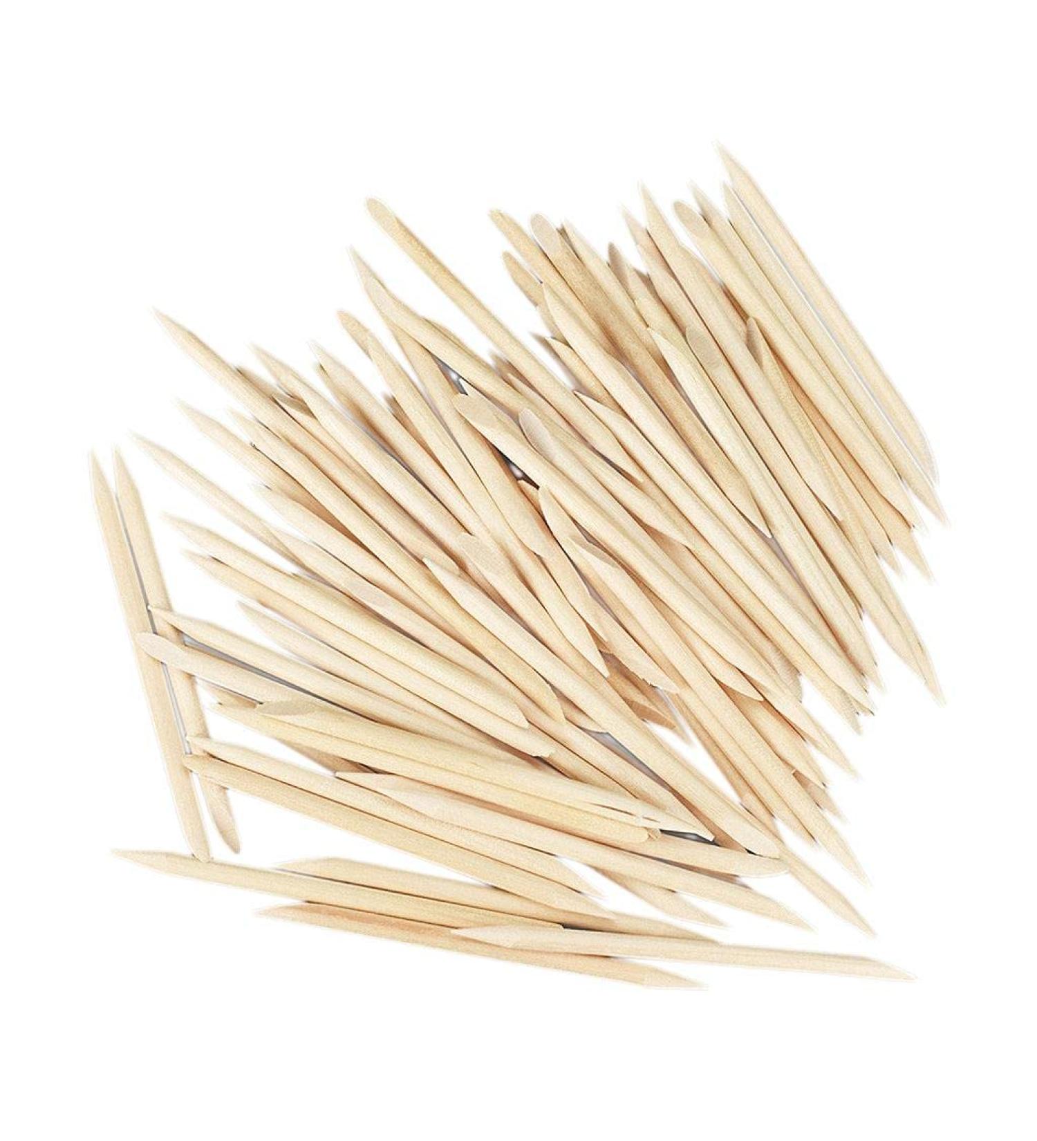 Cuticle Pusher Manicure Wooden Sticks 3.15 Inch Length Lot of 100Pcs - Buy Online on GoSupps.com