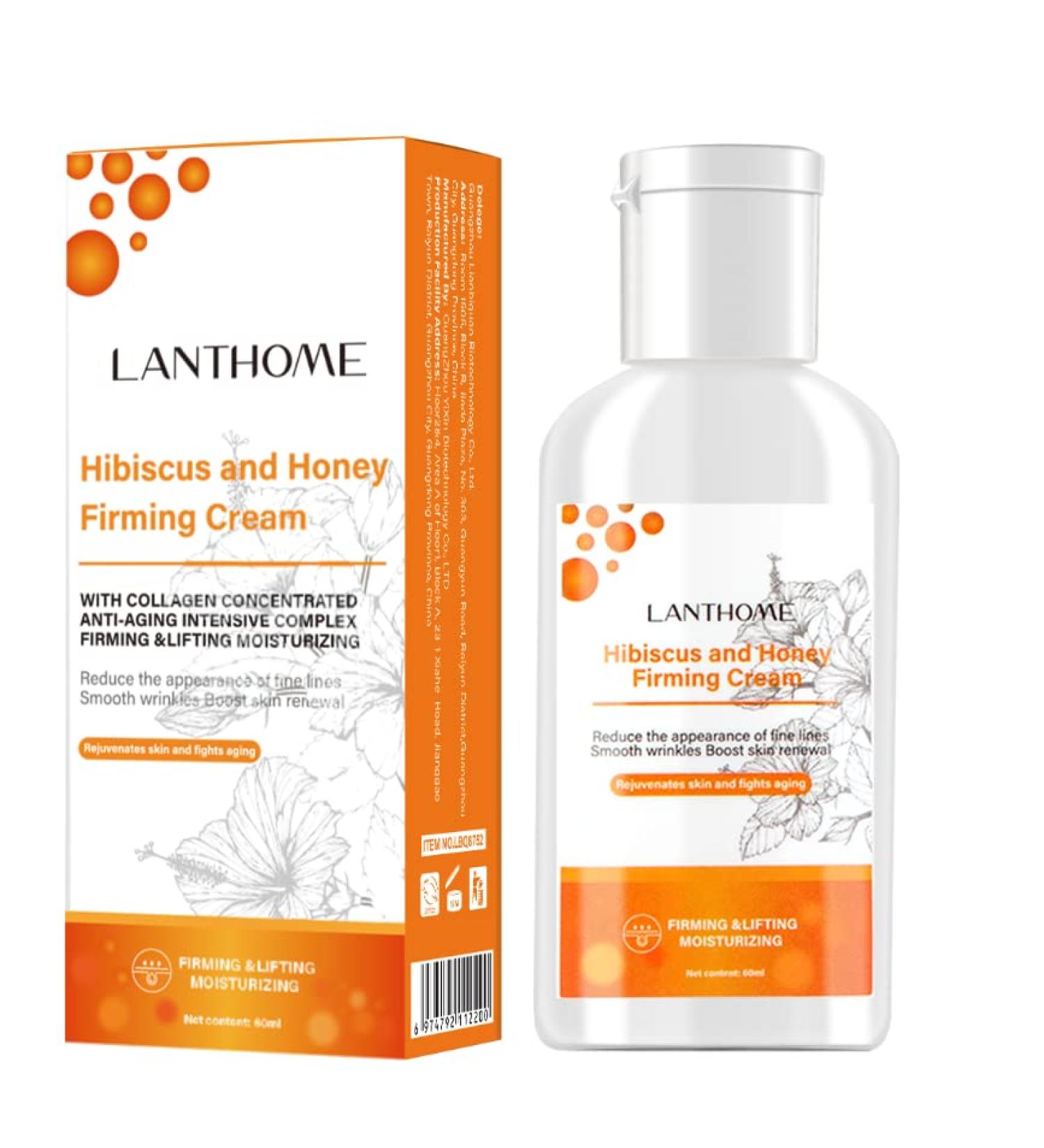Buy Hibiscus & Honey Firming Cream - Neck & Skin Tightening Lotion with Collagen & Hyaluronic Acid | Reduces Neck Lines Firms & Smooths | 60ML International Shipping Available - Buy Online on GoSupps.com