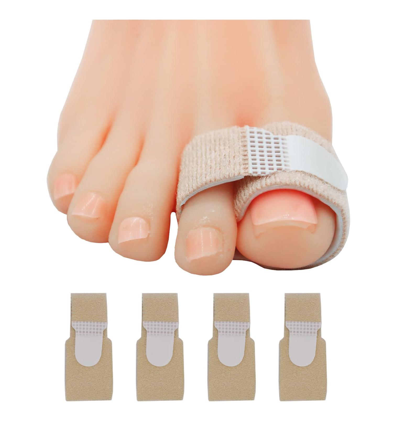 Niupiour Fabric Hammer Toe Wraps - 8 Pack Toe Bandages Protectors & Braces for Overlapping, Crooked, Curled, and Bent Toes - Toe Splints & Separators for Broken Toes - Buy Online on GoSupps.com