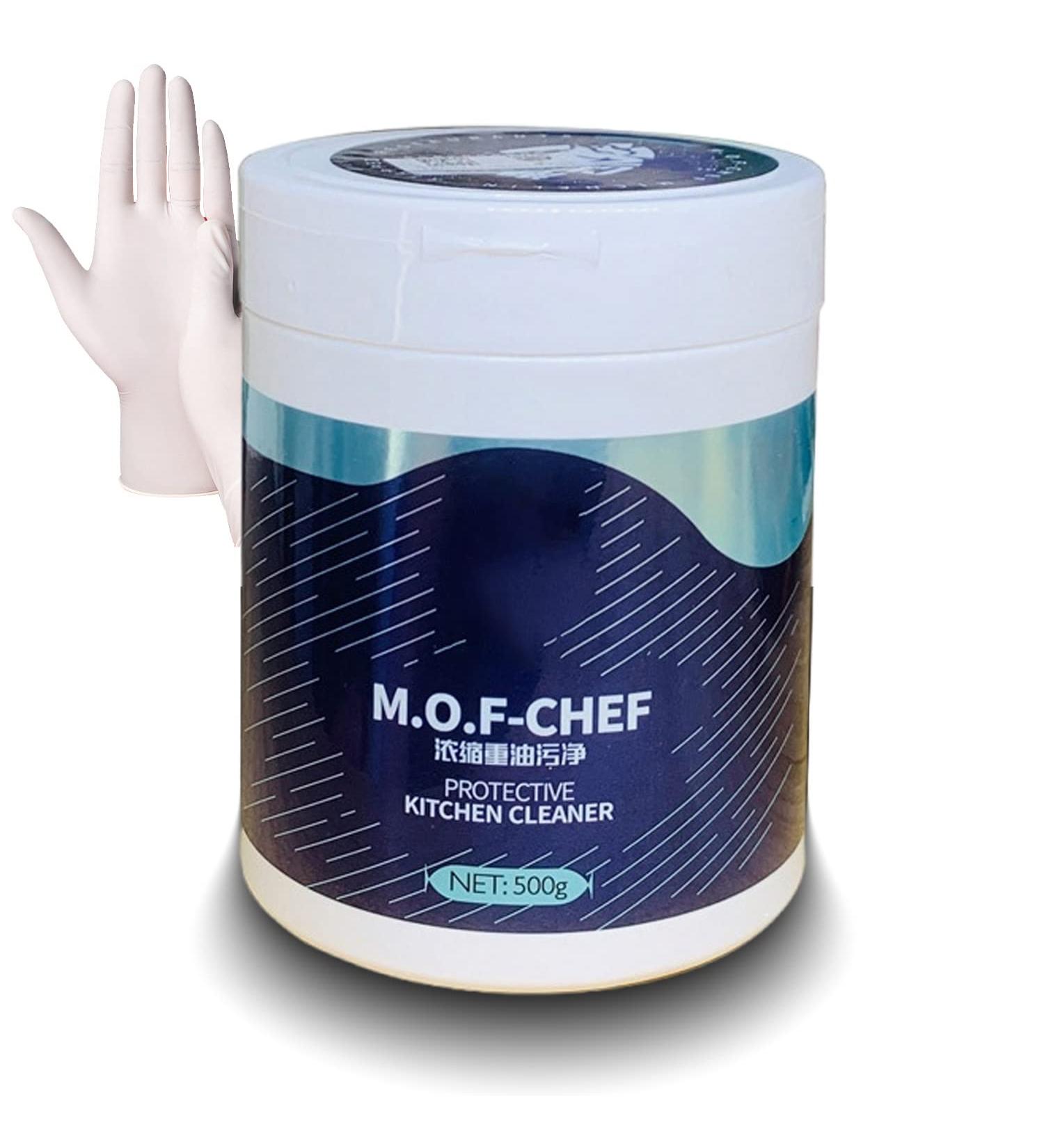 M.O.F-Chef Heavy Duty Degreaser Powder - 17.6oz Kitchen Cleaner & Degreaser for Tough Grease Removal | Easy Off Protective Cleaner - Buy Online on GoSupps.com