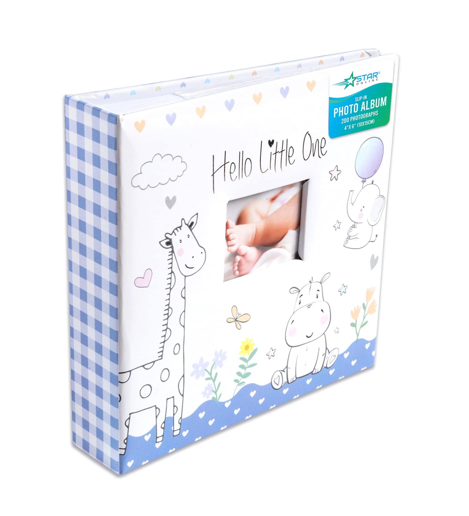 Baby Photo Album - Holds 200 6x4 Photos, Memo Slip-in Design - Buy Online on GoSupps.com