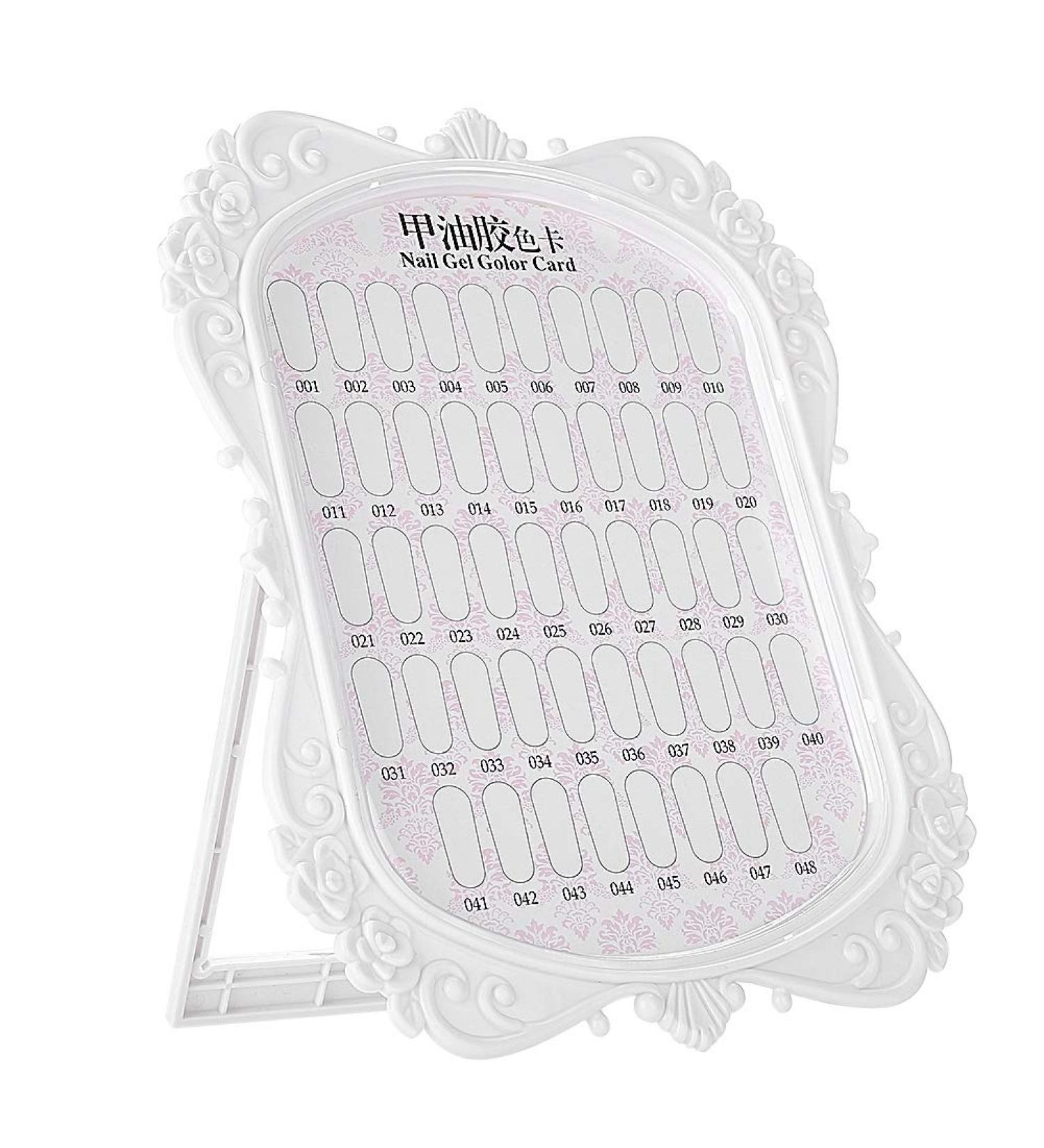 Nail Art Display Stand | 48 Colors Nail Tips Card Holder & Gel Color Palette | Manicure Tool for Creative Designs - Buy Online on GoSupps.com