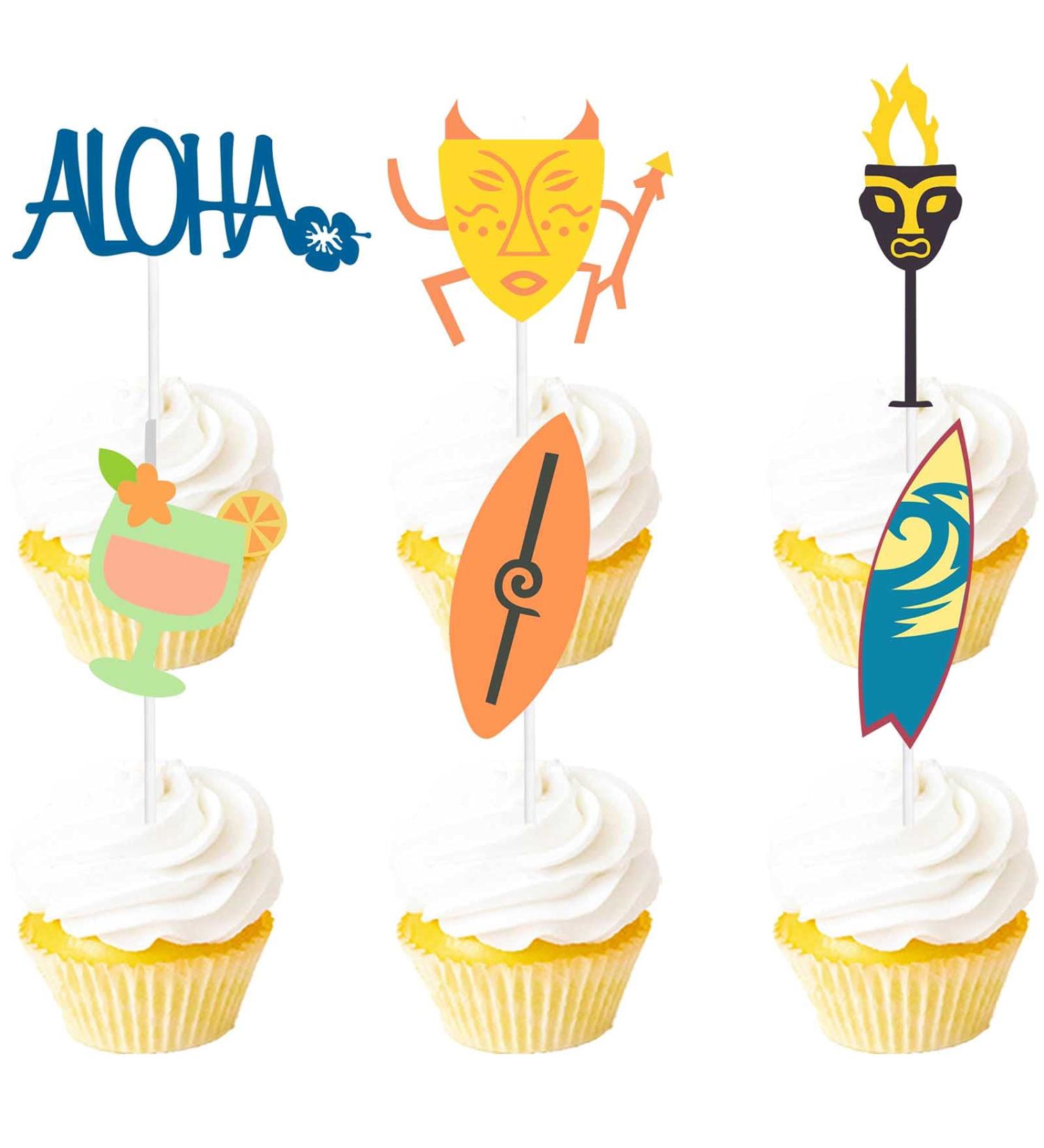 S-FX-0106 Ice Cream Fruit Dessert Cupcake Topper Colorful Glitter Happy Birthday Sensory Pop Game Theme Decor Supplies Baby Shower Boys Girls Birthday Party Decorations - Buy Online on GoSupps.com