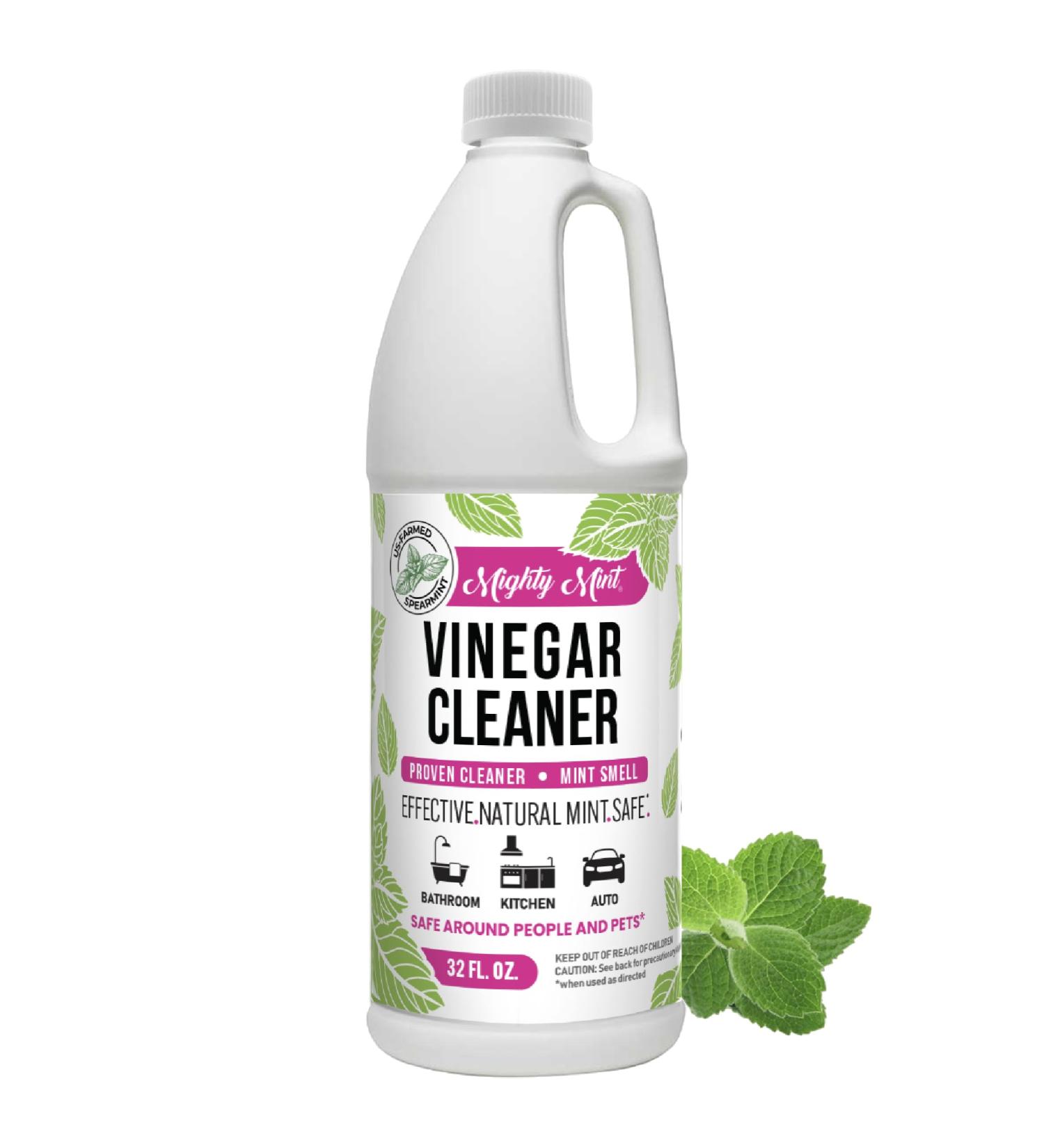 Mighty Mint Vinegar Cleaner - Non-Toxic All-Purpose Cleaner for Household Surfaces | Natural Mint Scent | 32 oz - Eco-Friendly Shipping Worldwide - Buy Online on GoSupps.com