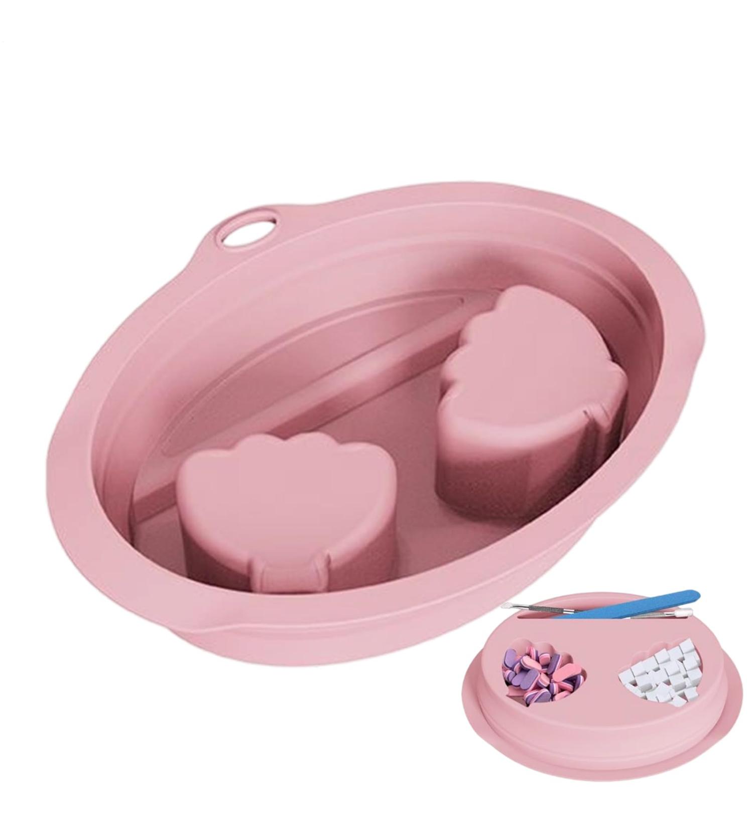 G n rique Bol Ongles pour Trempage - Bassin de Manucure pour Salon | Bol de Trempage Compact en Silicone pour Maison & Institut Rose - Buy Online on GoSupps.com